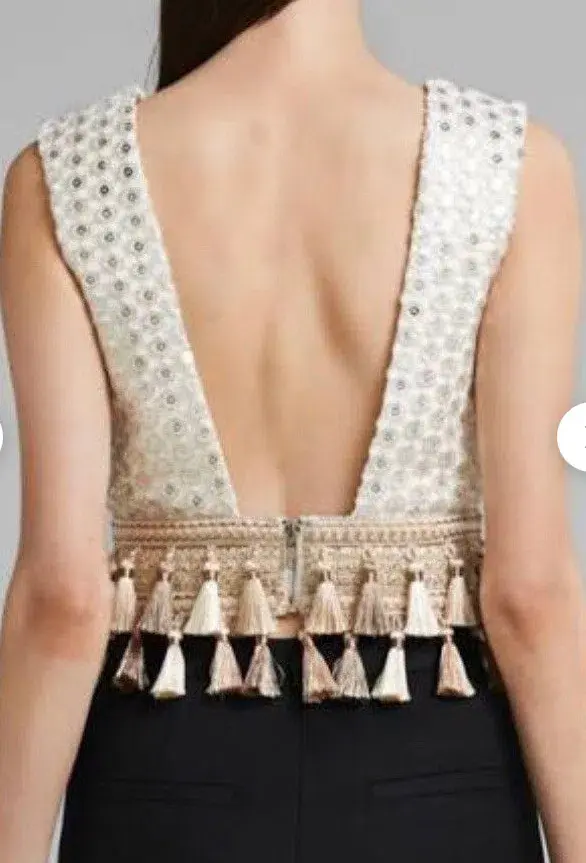 Eliya the Label Shakira Top Cream Size 6 - Image 2