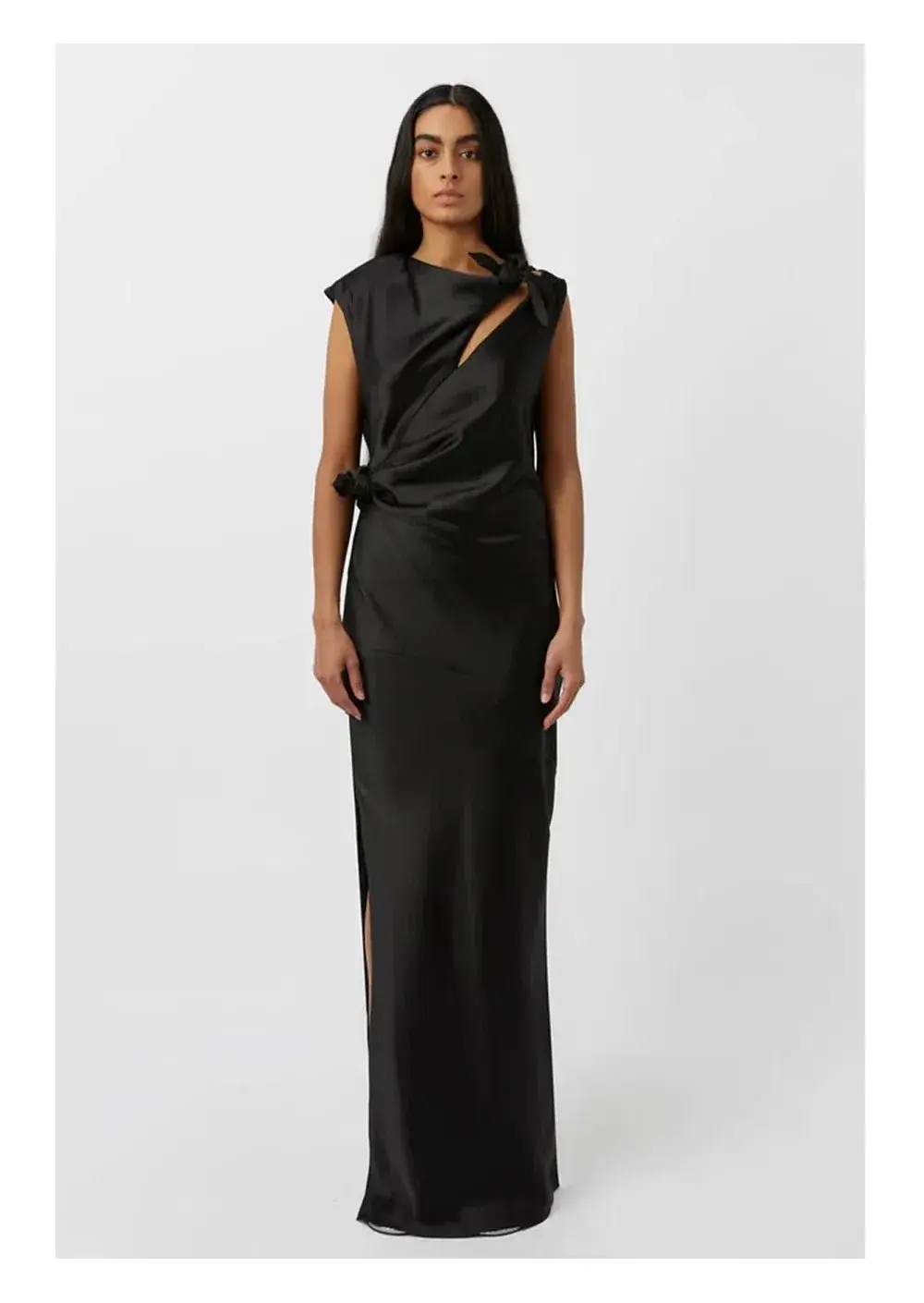 Camilla and Marc Karsten Knot Maxi Gown Black Size 10 - Image 1