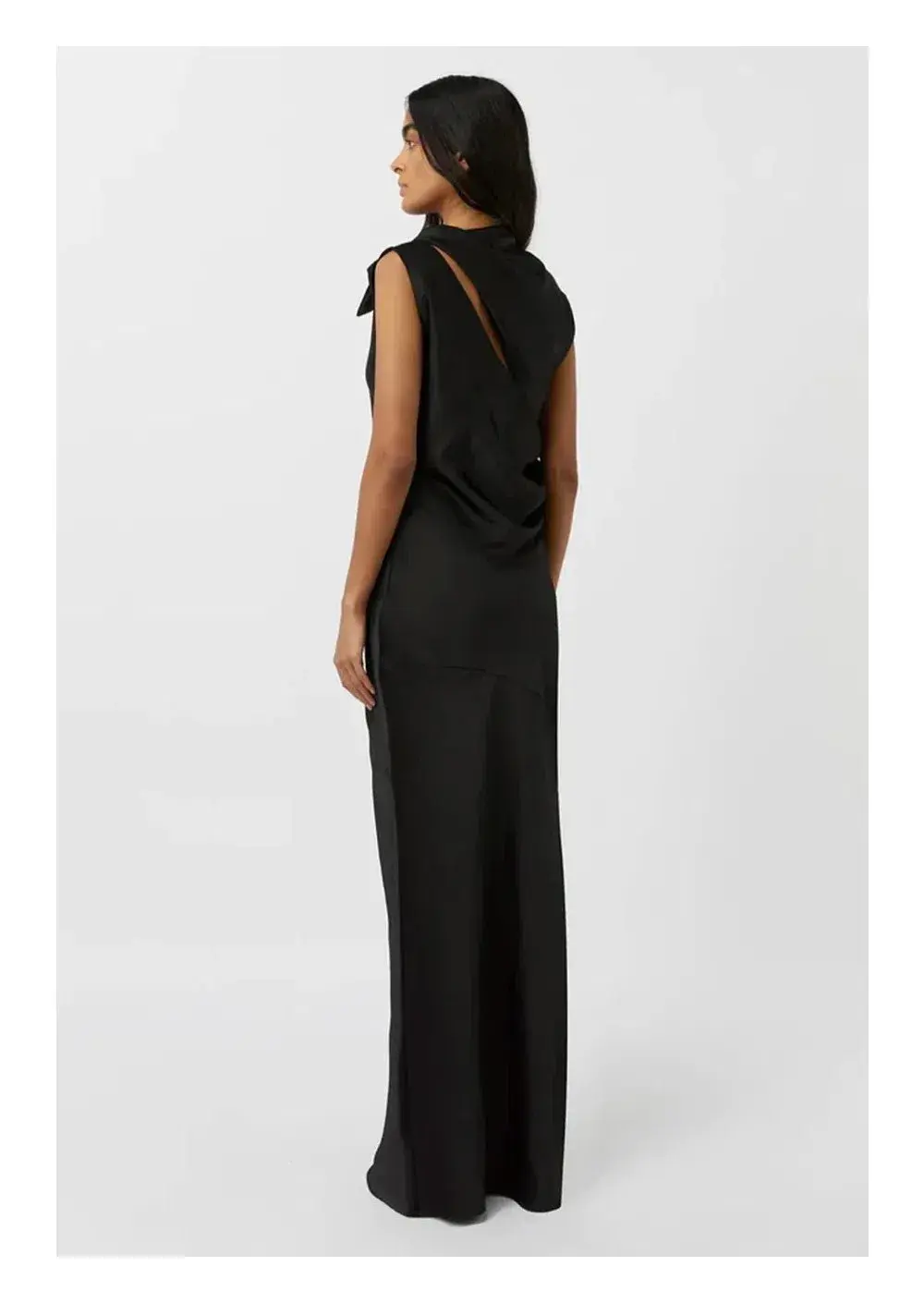 Camilla and Marc Karsten Knot Maxi Gown Black Size 10 - Image 2