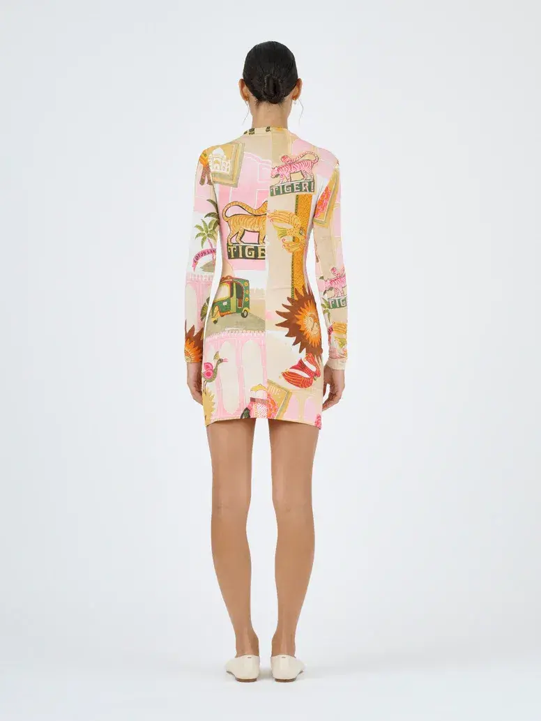 Roame Goldie Mini Dress Pink City Size 1 / Au 8 - Image 5