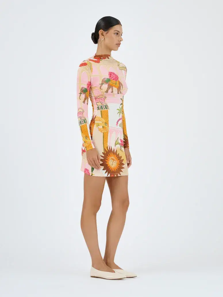 Roame Goldie Mini Dress Pink City Size 1 / Au 8 - Image 4