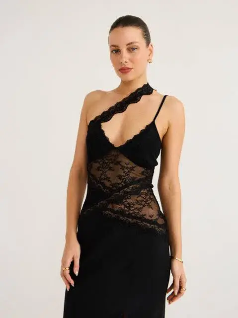 Bec & Bridge Ria Asym Dress Black Size 8 - Image 2