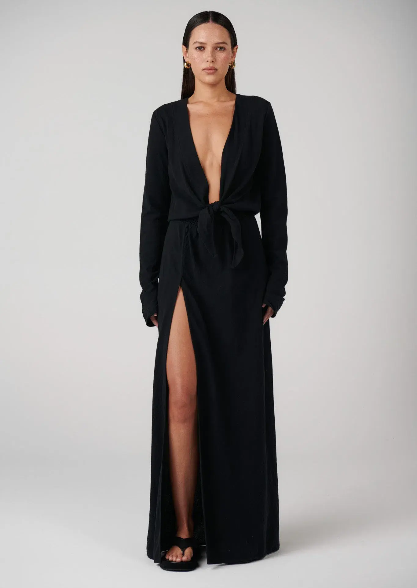 Bayse Rayna Maxi Dress Black Size 10 - Image 1