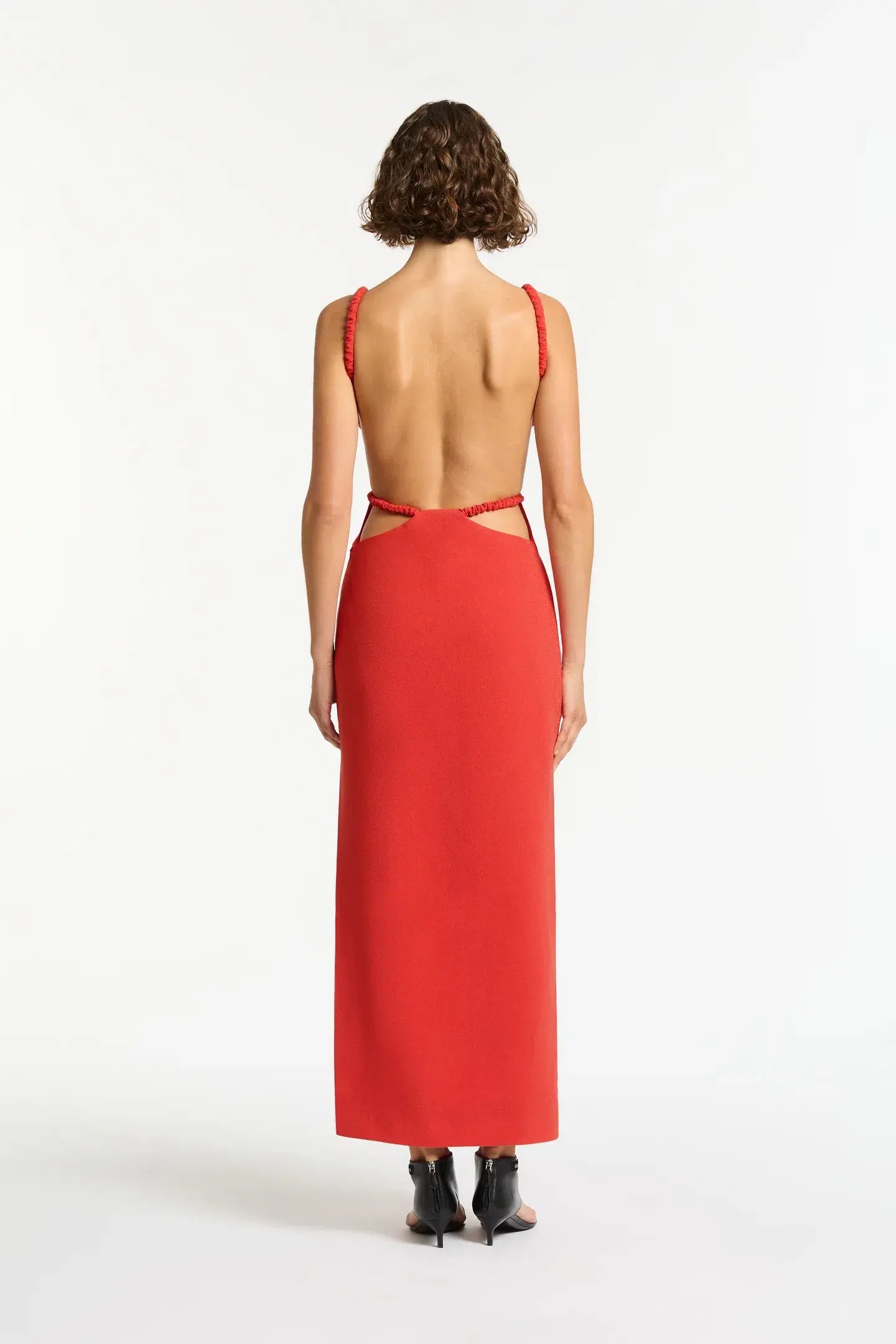 Sir the Label Spoerri Backless Gown Red Size 8 - Image 4