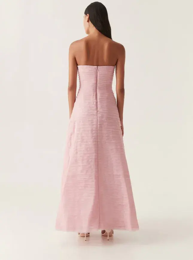 Aje Soundscape Maxi Dress Pink Size 6 for rent on The Volte - main image