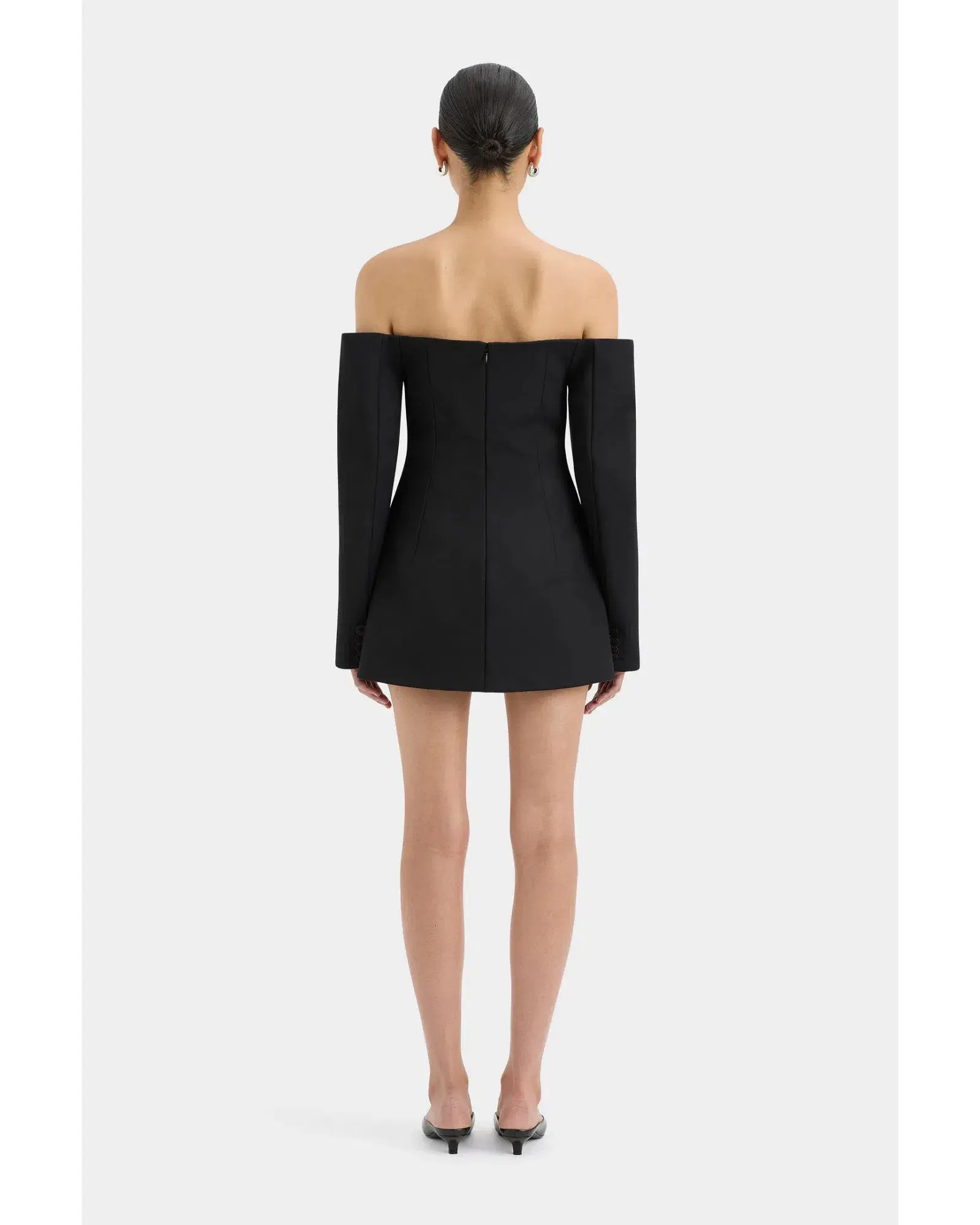Sir The Label Sandrine Tailored Mini Dress Black Size 2 / AU 10  - Image 2