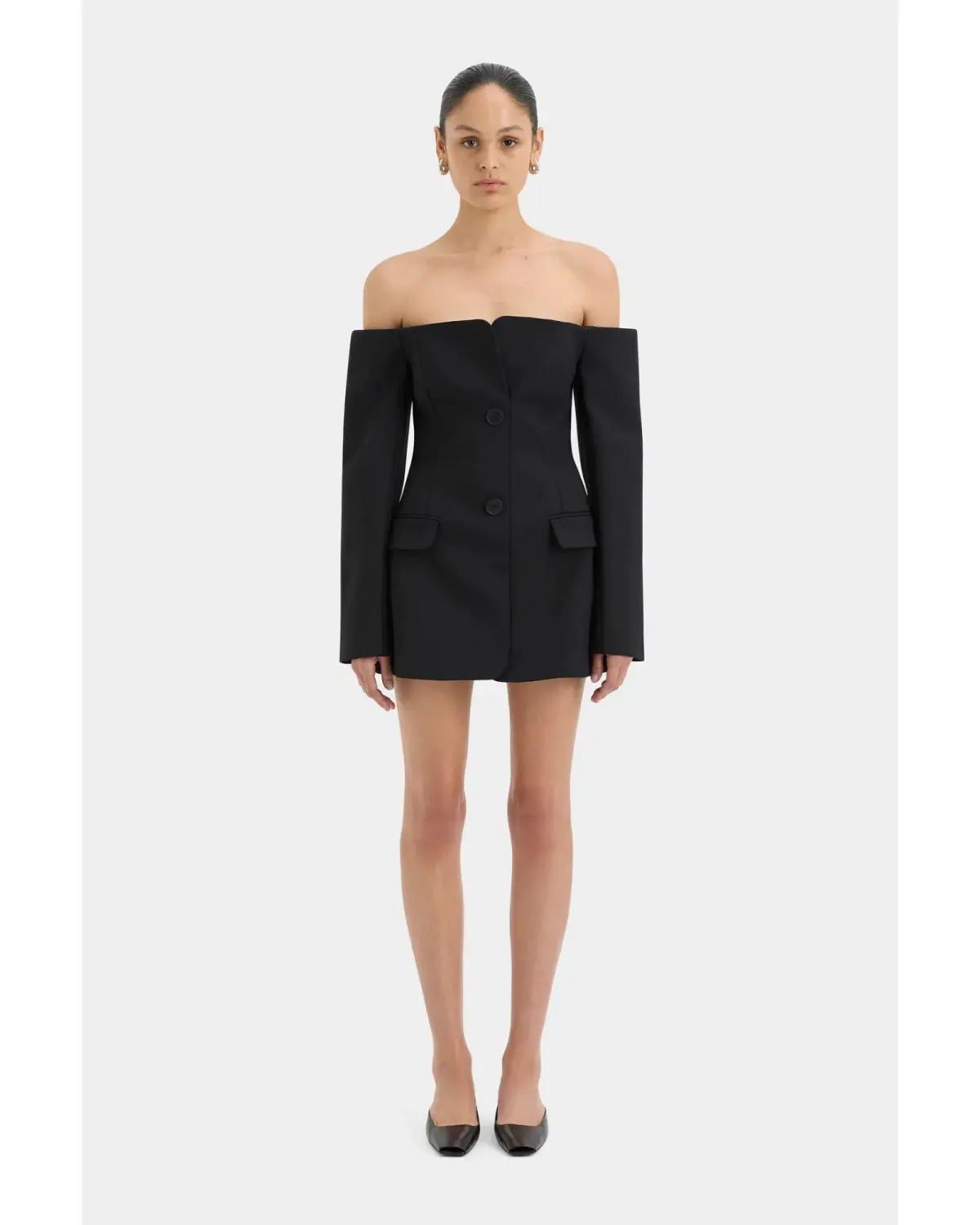 Sir The Label Sandrine Tailored Mini Dress Black Size 2 / AU 10  - Image 1