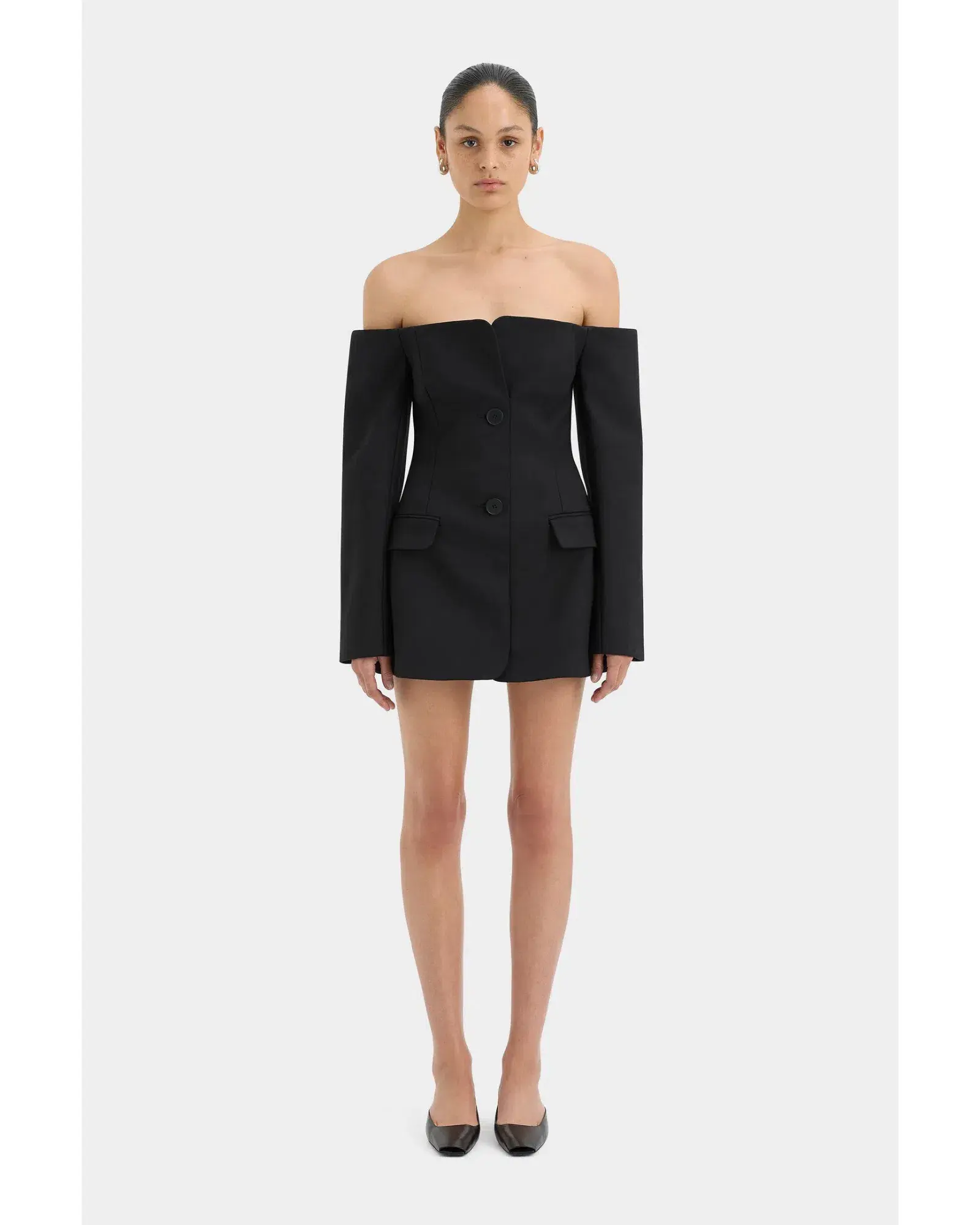 Sir The Label Sandrine Tailored Mini Dress Black Size 2 / AU 10  - Image 1