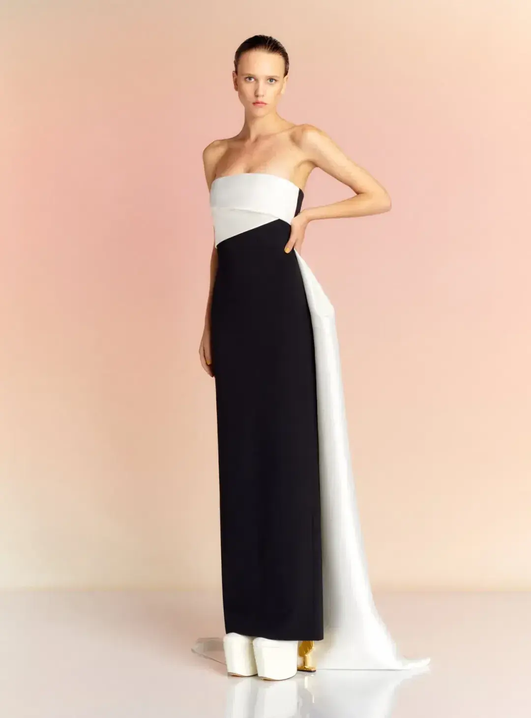 Solace London Kinsley Maxi Dress in Black & White Size XXL / AU 16 - Image 1