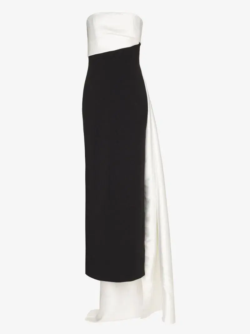 Solace London Kinsley Maxi Dress in Black & White Size XXL / AU 16 - Image 3