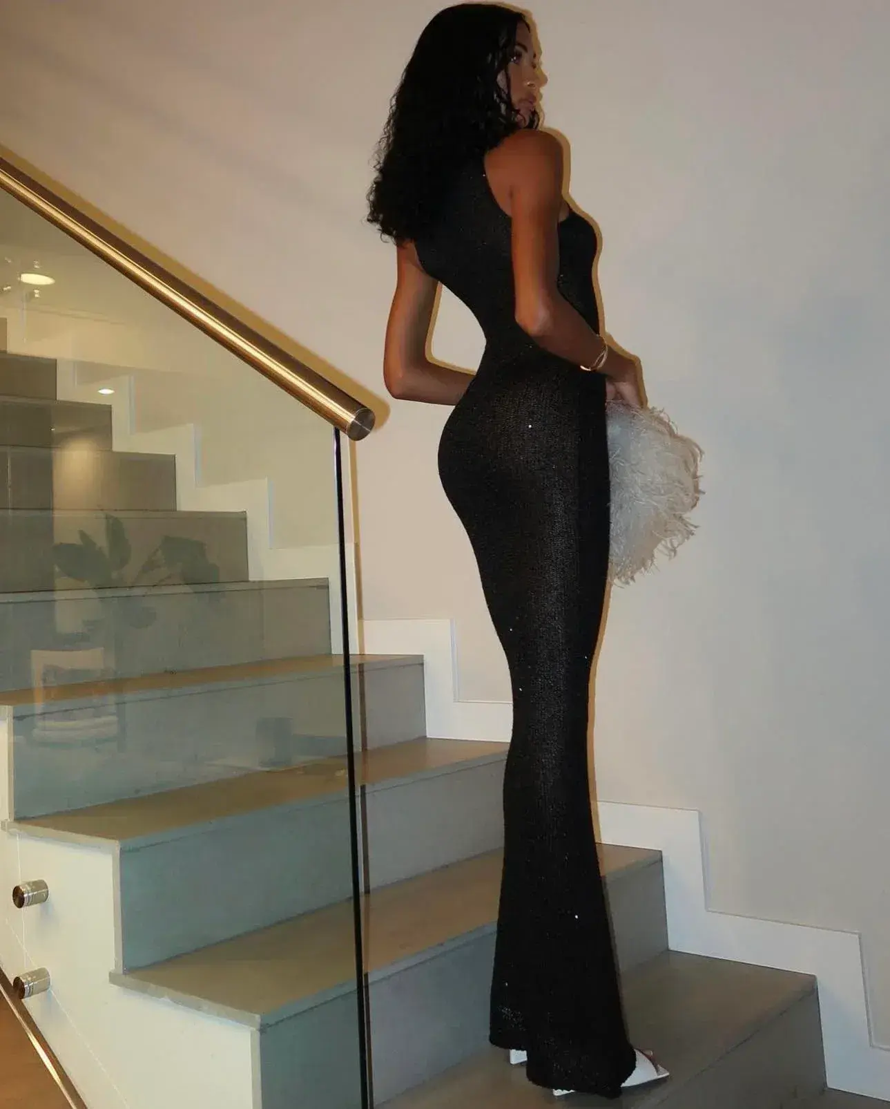 Asta Resort Natalia Dress in Black Sequin Size XS / AU 6 - Image 4