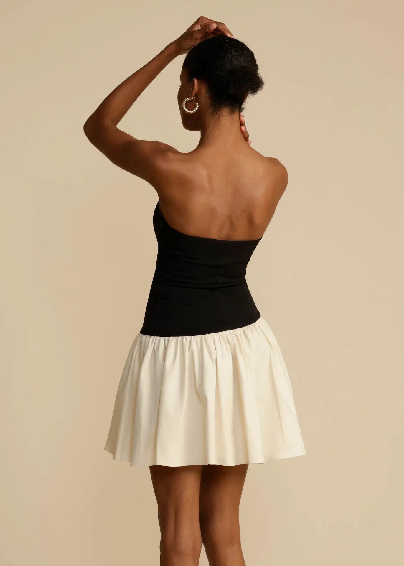 Arcina Ori Celine Mini Dress Black/White Size XS / AU 6 - Image 2