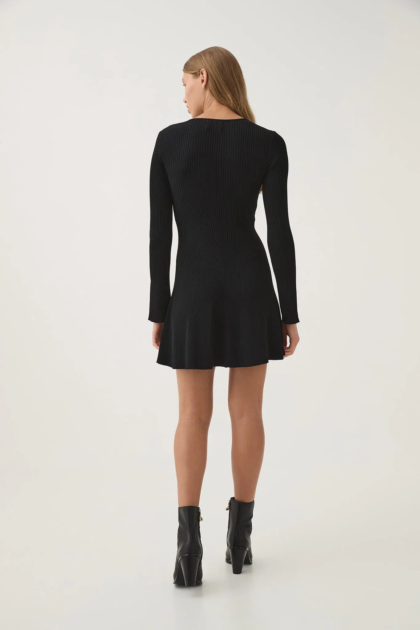 Aje Zeitgeist Knit Mini Dress Black Size M / AU 10 - Image 3