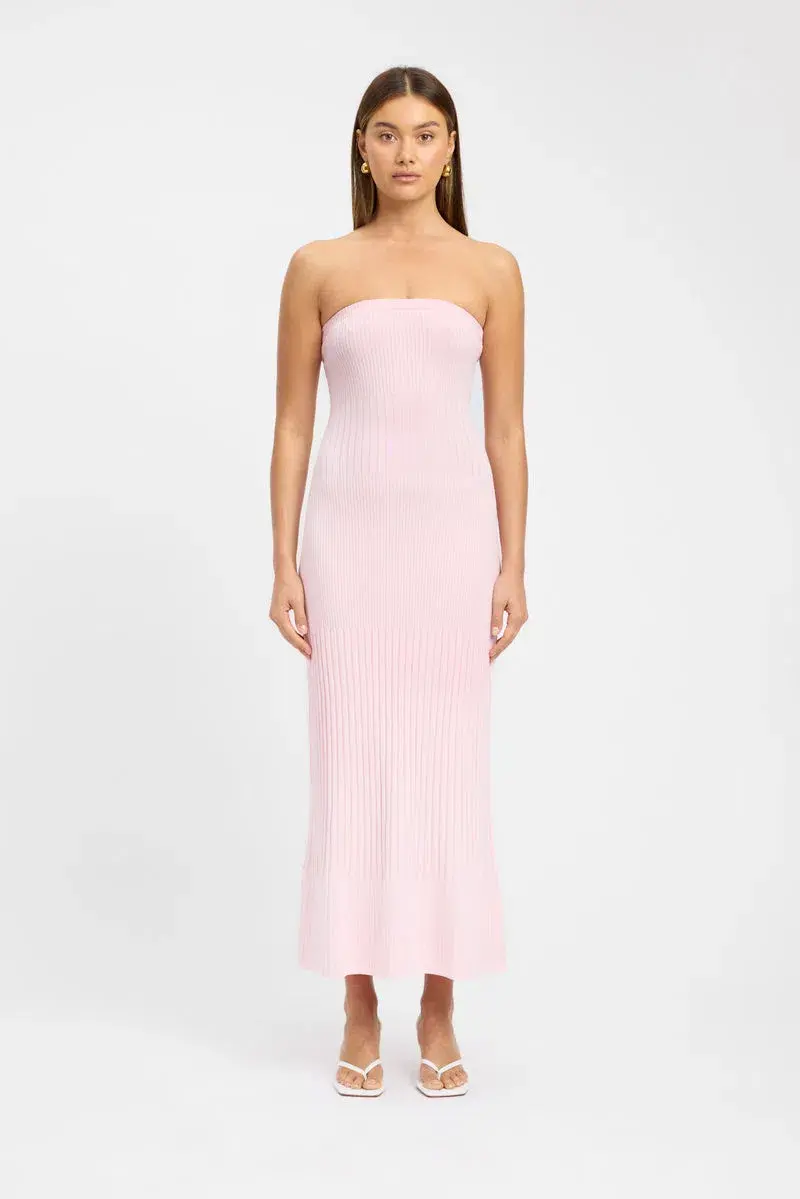 Kookai Serah Strapless Maxi Dress Pink Size 34 (AU 6) - Image 1