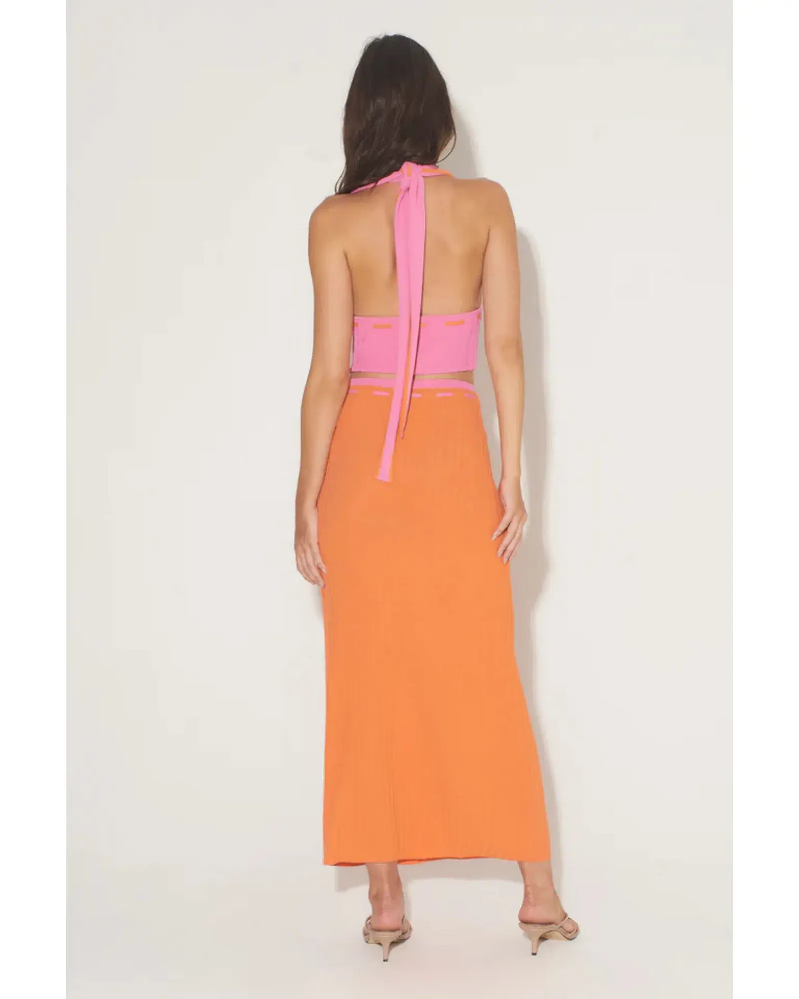 Hansen & Gretel Frankie Top Size XXS / AU 4 and Lacey Skirt Size XS / AU 6 Set Grapefruit - Image 3