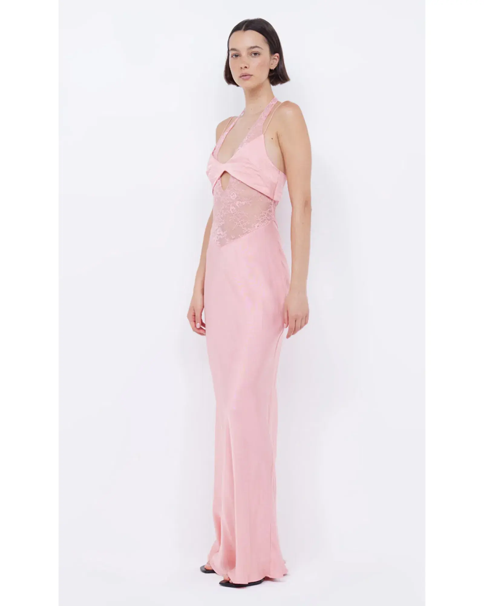 Bec & Bridge Liv Halter Maxi Dress Pink Sherbet Size AU 8  - Image 2