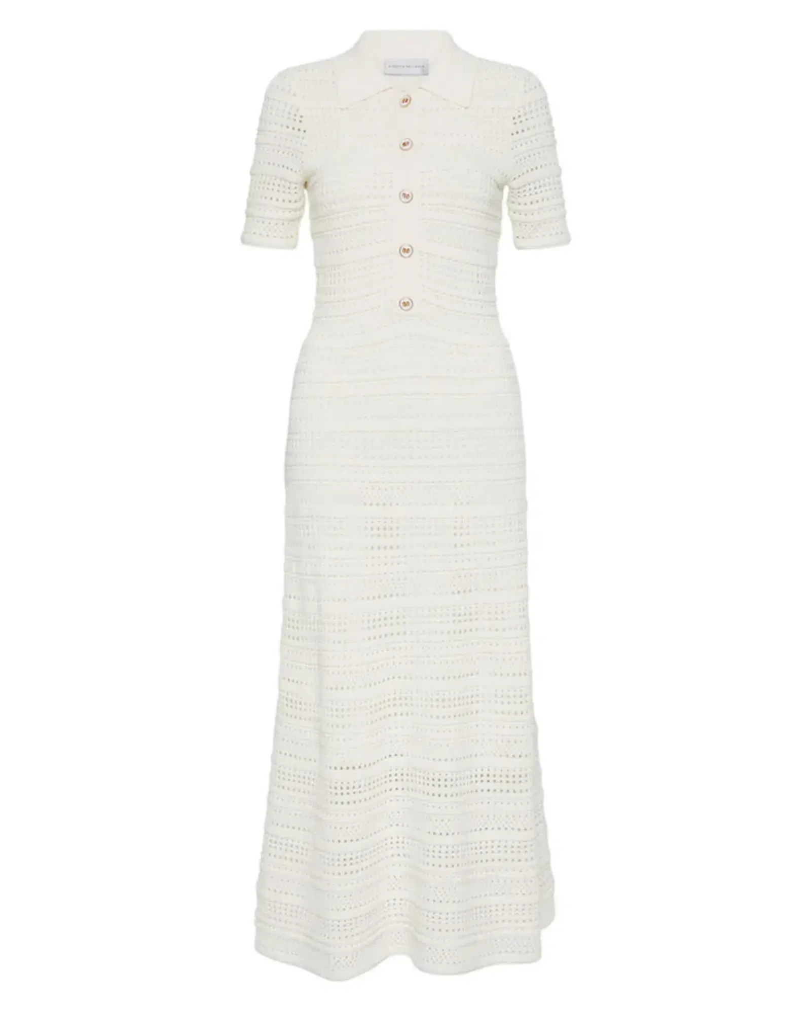 Rebecca Vallance Magnolia Knit Dress White Size S / AU 8 - Image 4