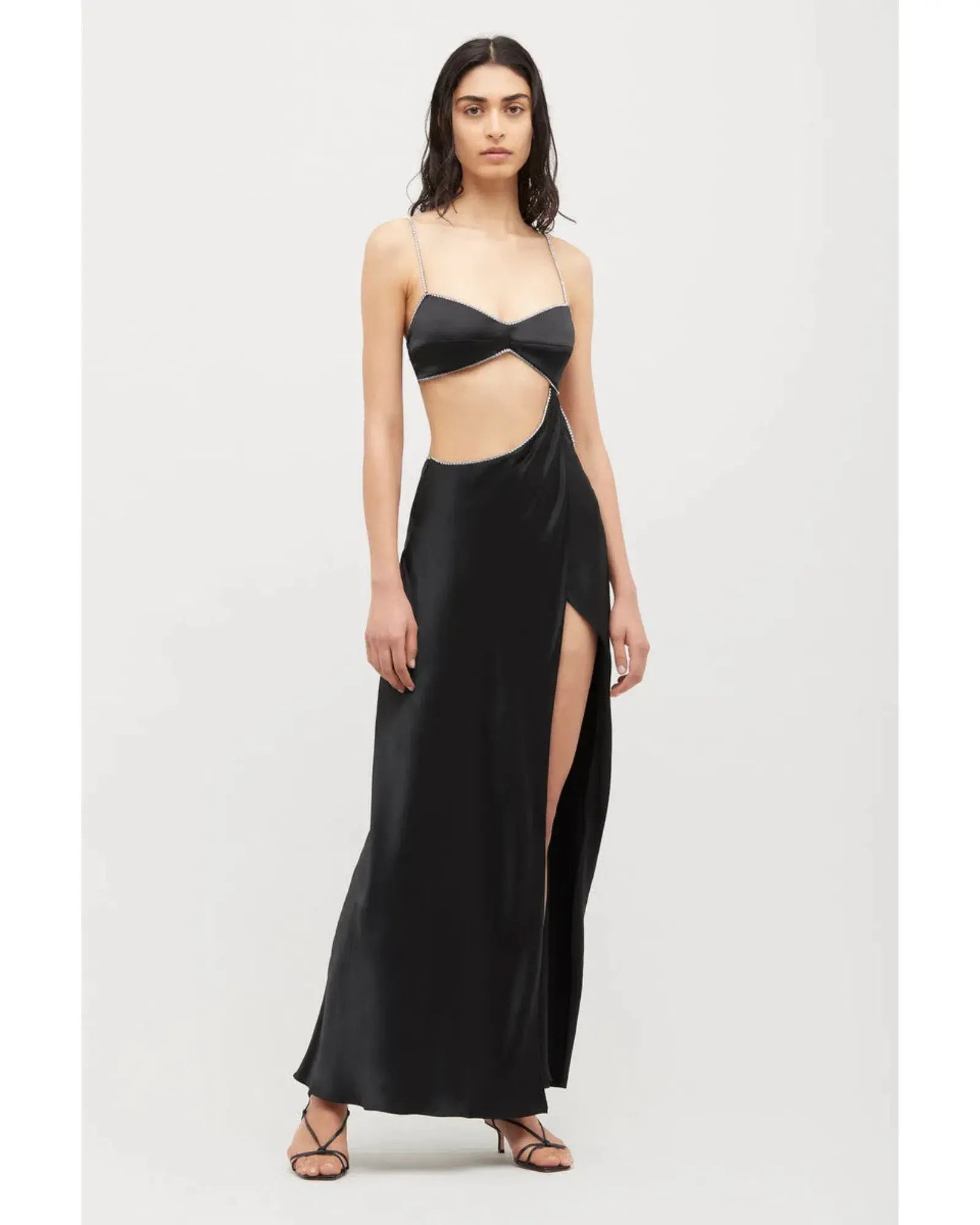 Michael Lo Sordo Symic Crystalline Luna Dress Black Size AU 8 - Image 1