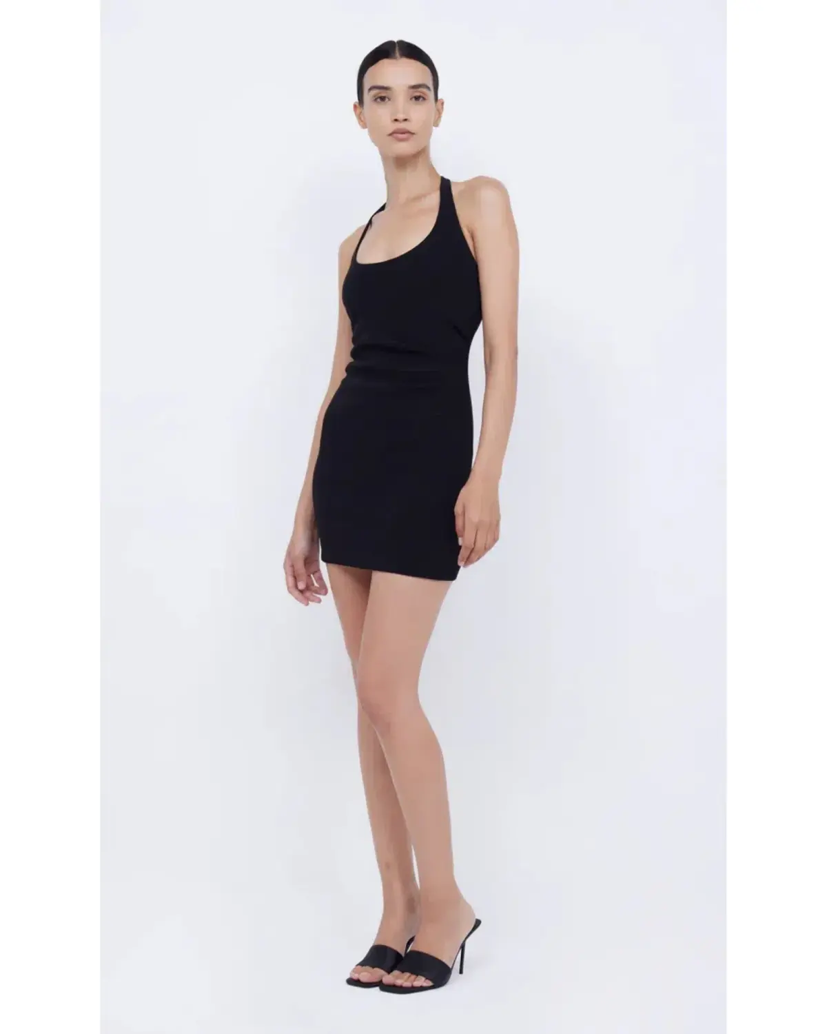 Bec & Bridge Cyndie Halter Mini Dress Black Size AU 6 - Image 1