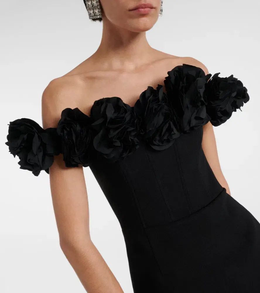 Rebecca Vallance Odetta Mini Dress Black Size 8  for rent on The Volte - main image