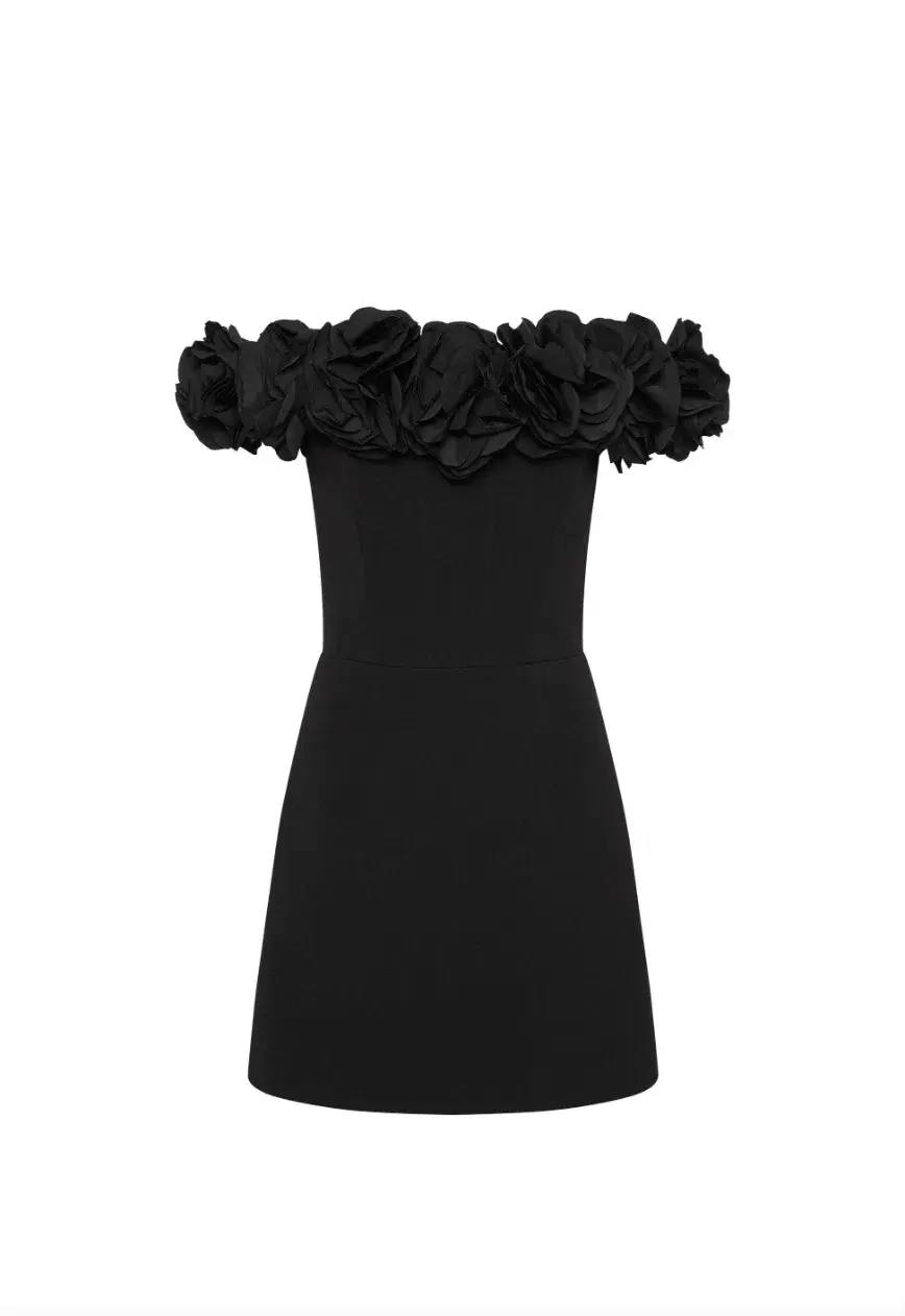 Rebecca Vallance Odetta Mini Dress Black Size 8  - Image 6