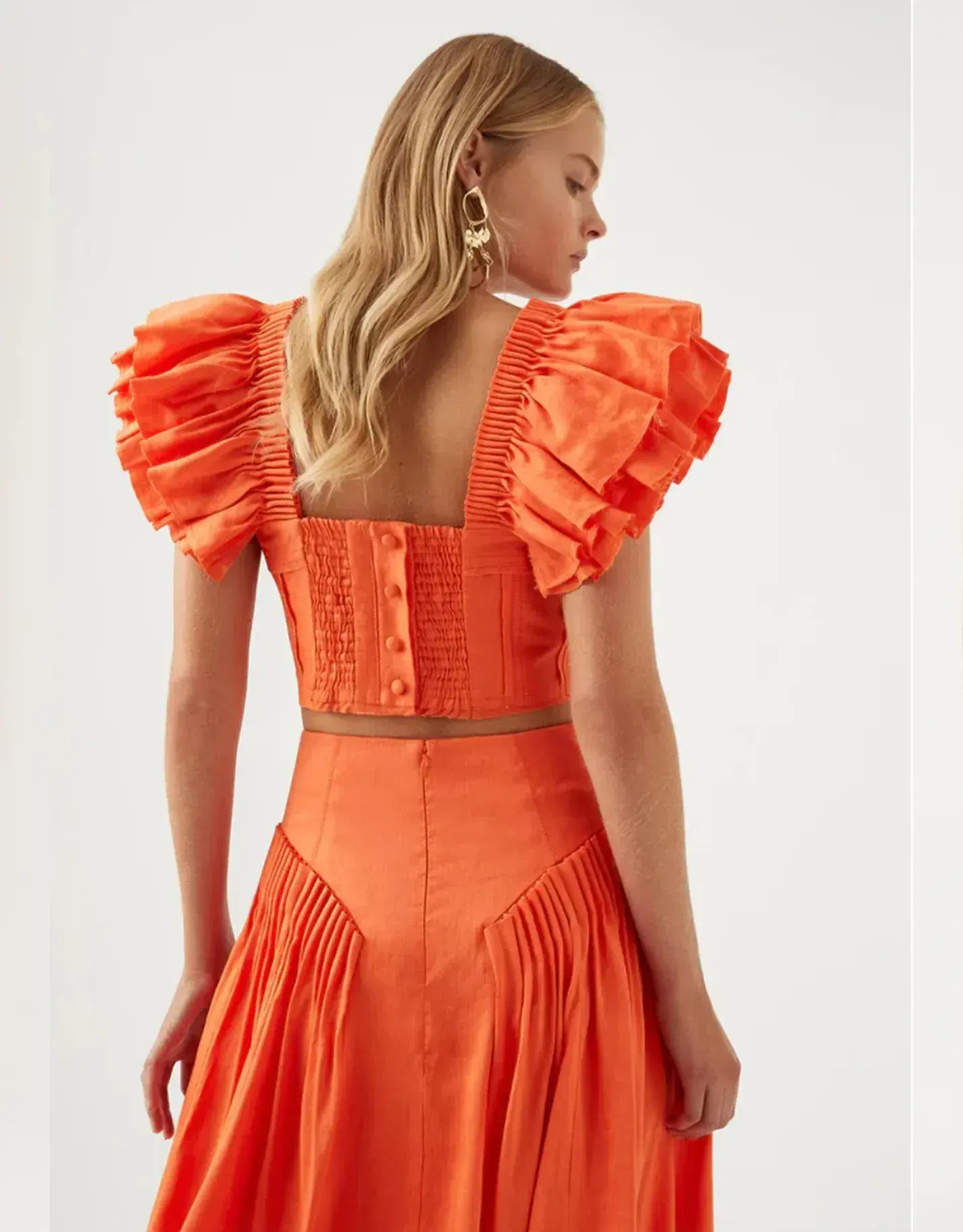 Aje Yves Set Orange Size 10 - Image 4