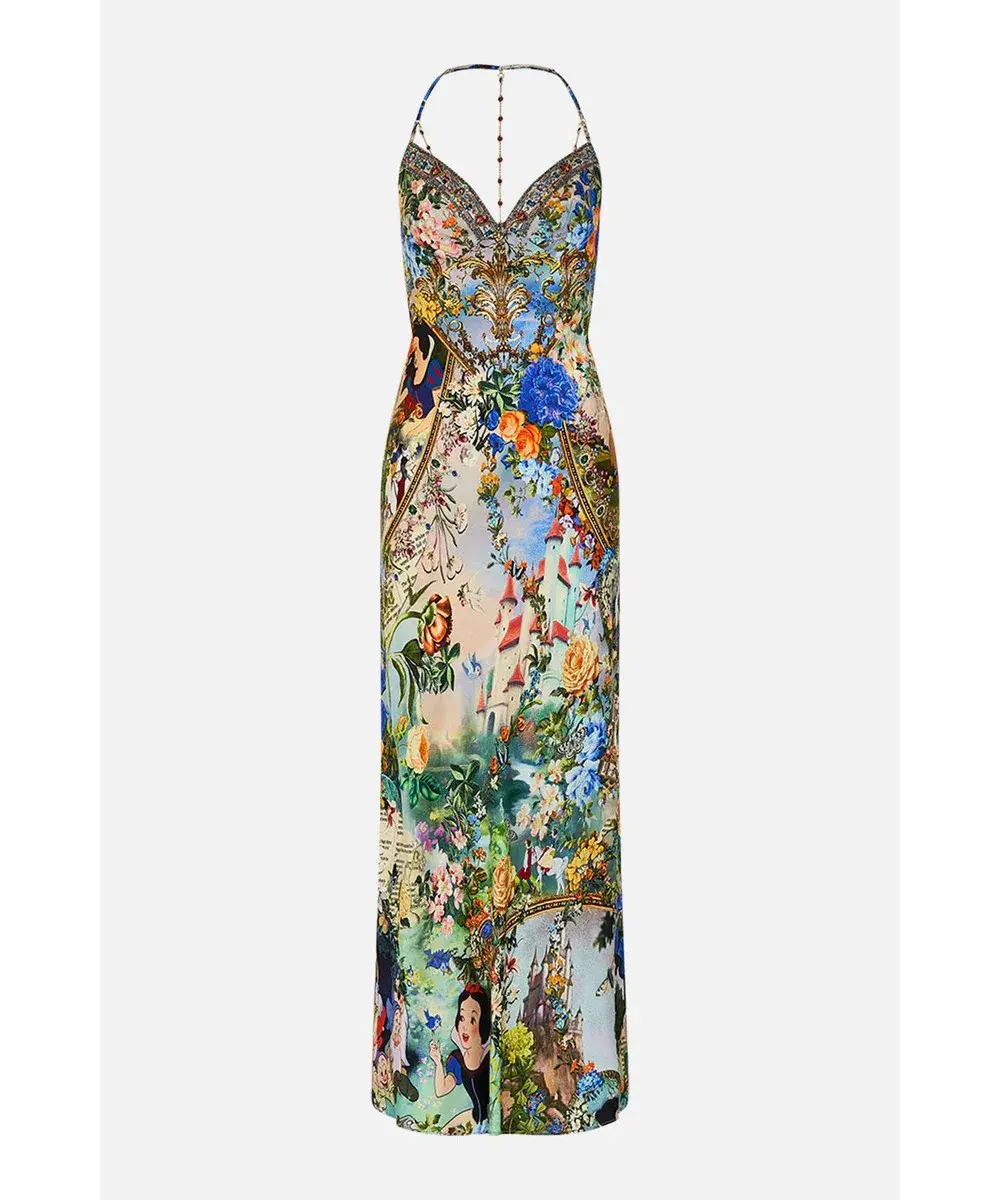 Camilla Chain Detail Slip Dress Multi Size 8 - Image 3