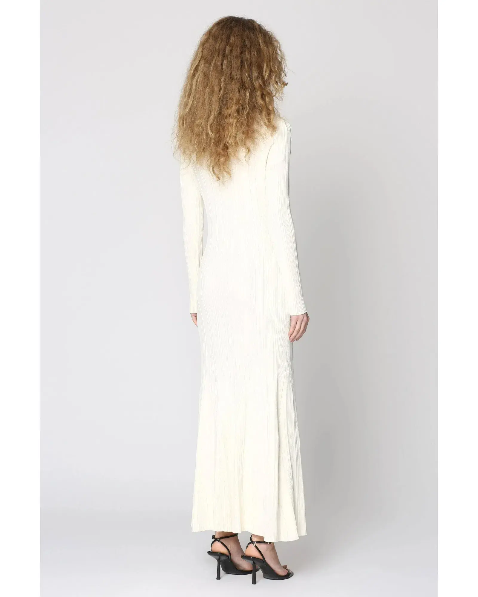 Self Portrait Embellished Midi Dress Cream Size AU 8 - Image 2