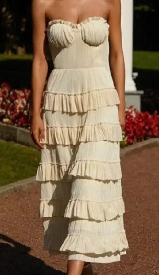 Alamour The Label Jacqueline Dress Eggnog Hue Size S / AU 8  - Image 1