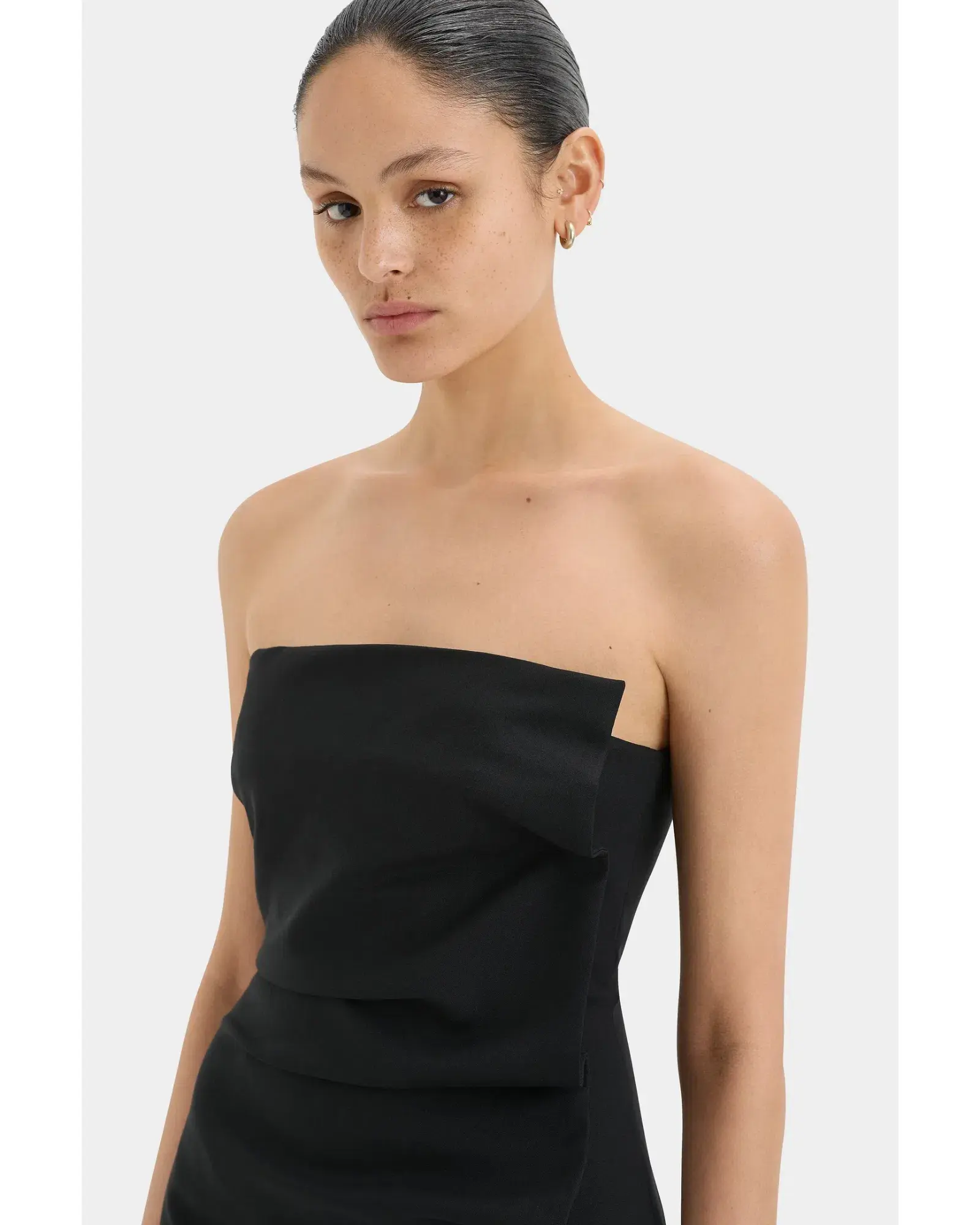 Sir The Label Leonardo Pleated Mini Dress in Black Size AU 10 - Image 4