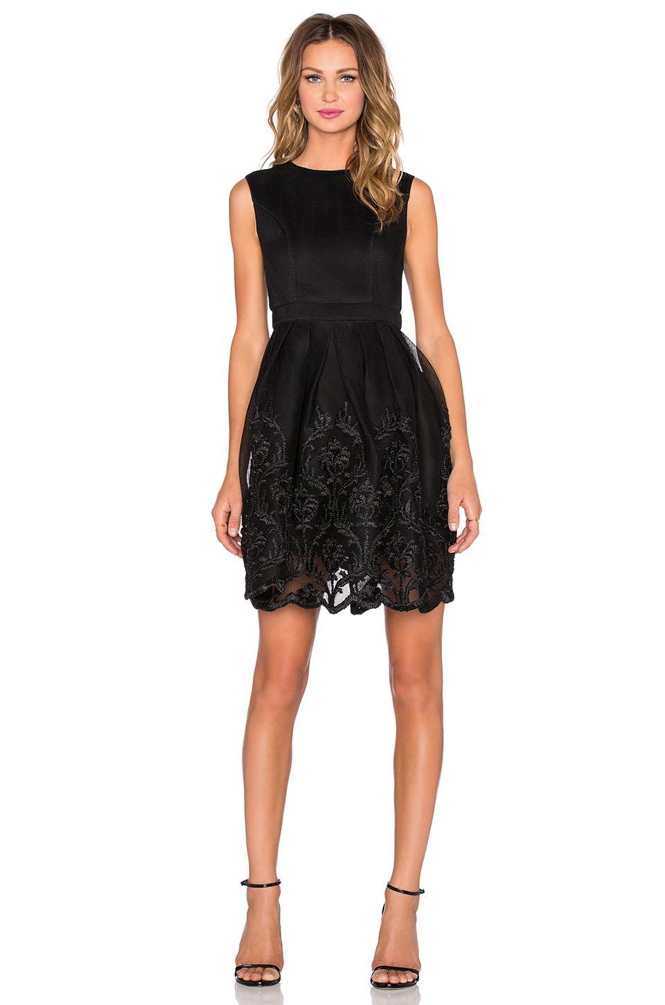 Bronx and Banco Isabelle Puff Dress Black Size 8 for rent on The Volte - main image