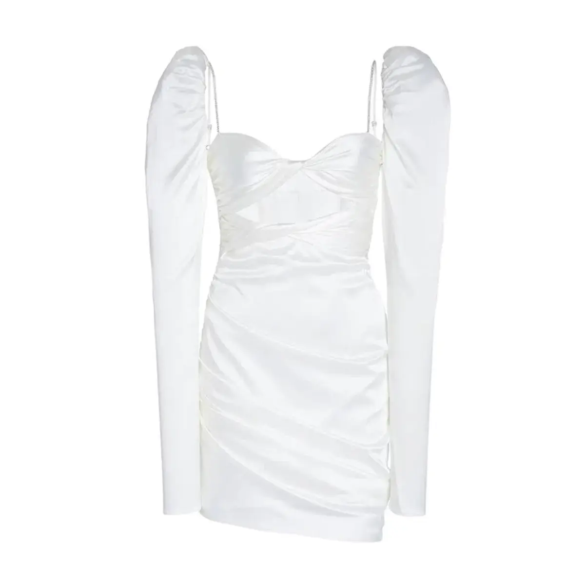 The Bar Twist Mini Dress Ivory Size AU 6 - Image 4