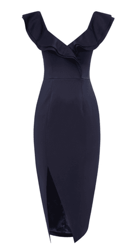 Sheike Navy Allure Dress Navy Size 8 - Image 3