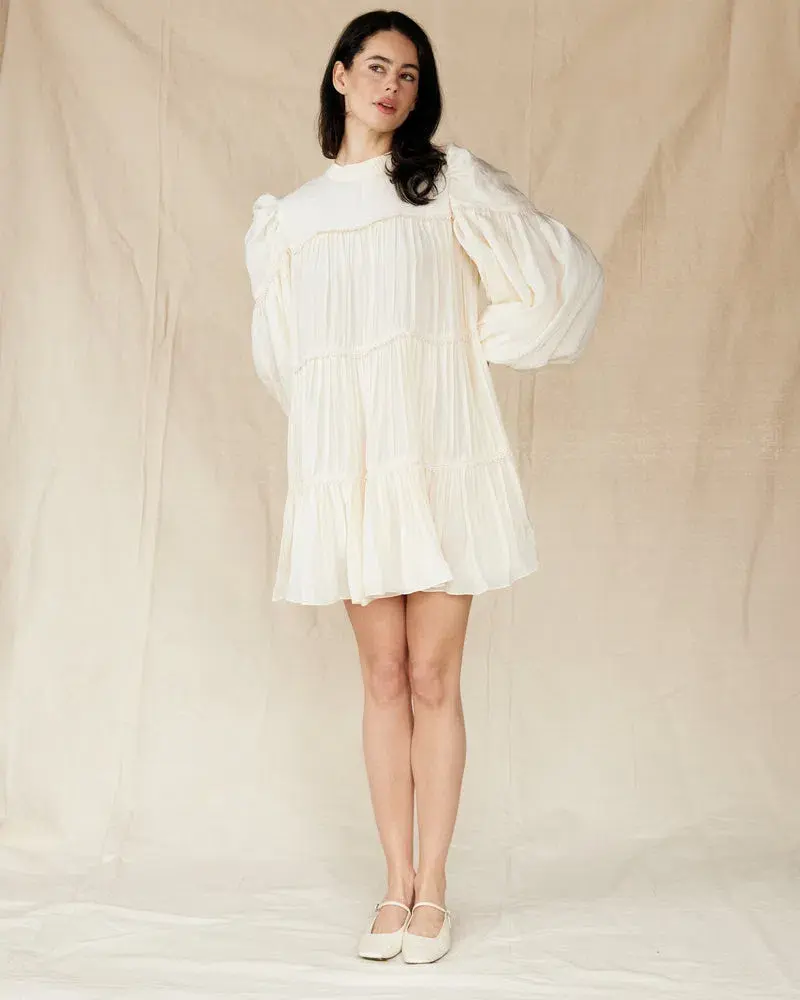 Rooh Collective Zenya Mini Dress In White Size 10 - Image 1