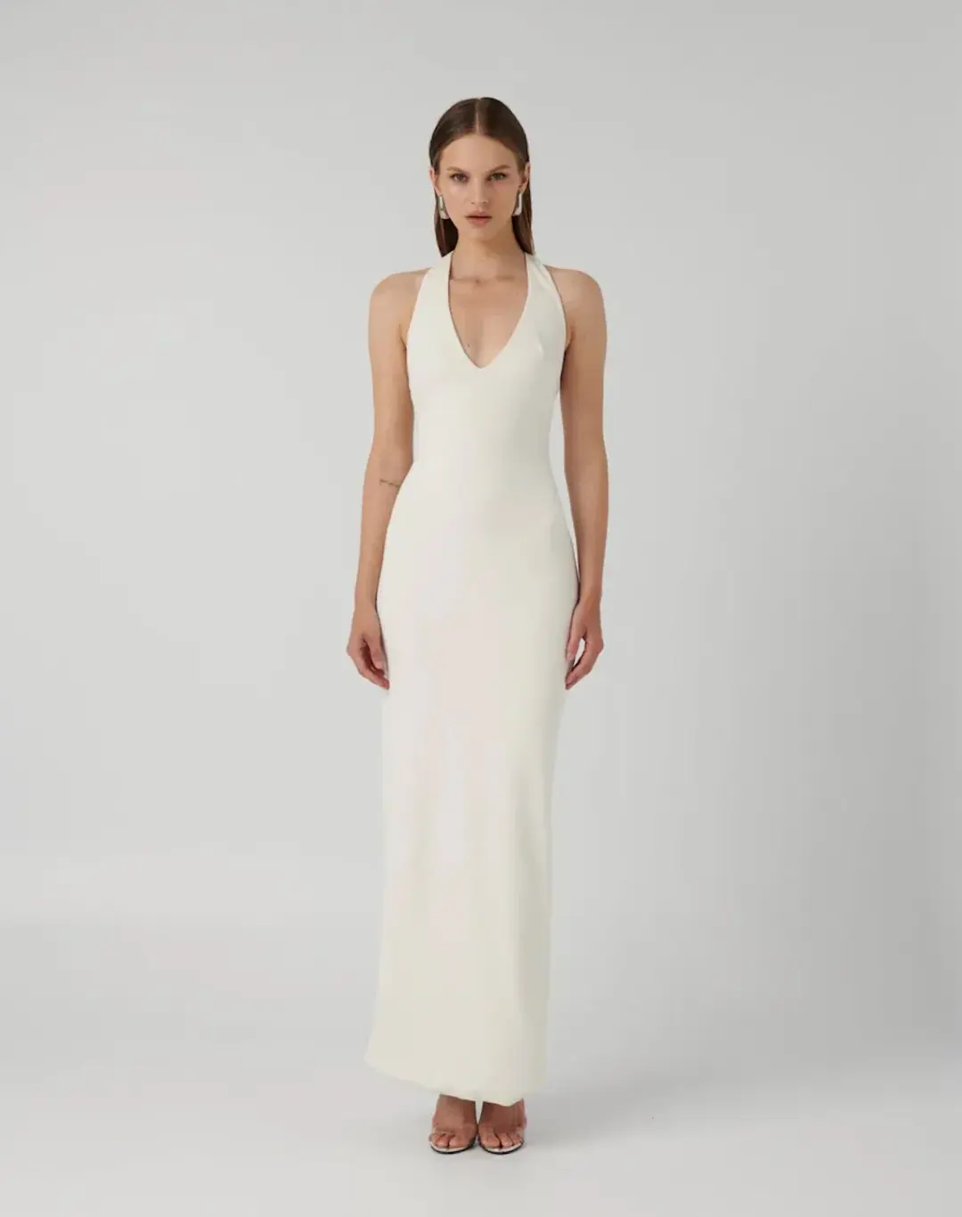 Effie Kats Eiza Ivory Gown Cream Size XS/Au 6 for rent on The Volte - main image