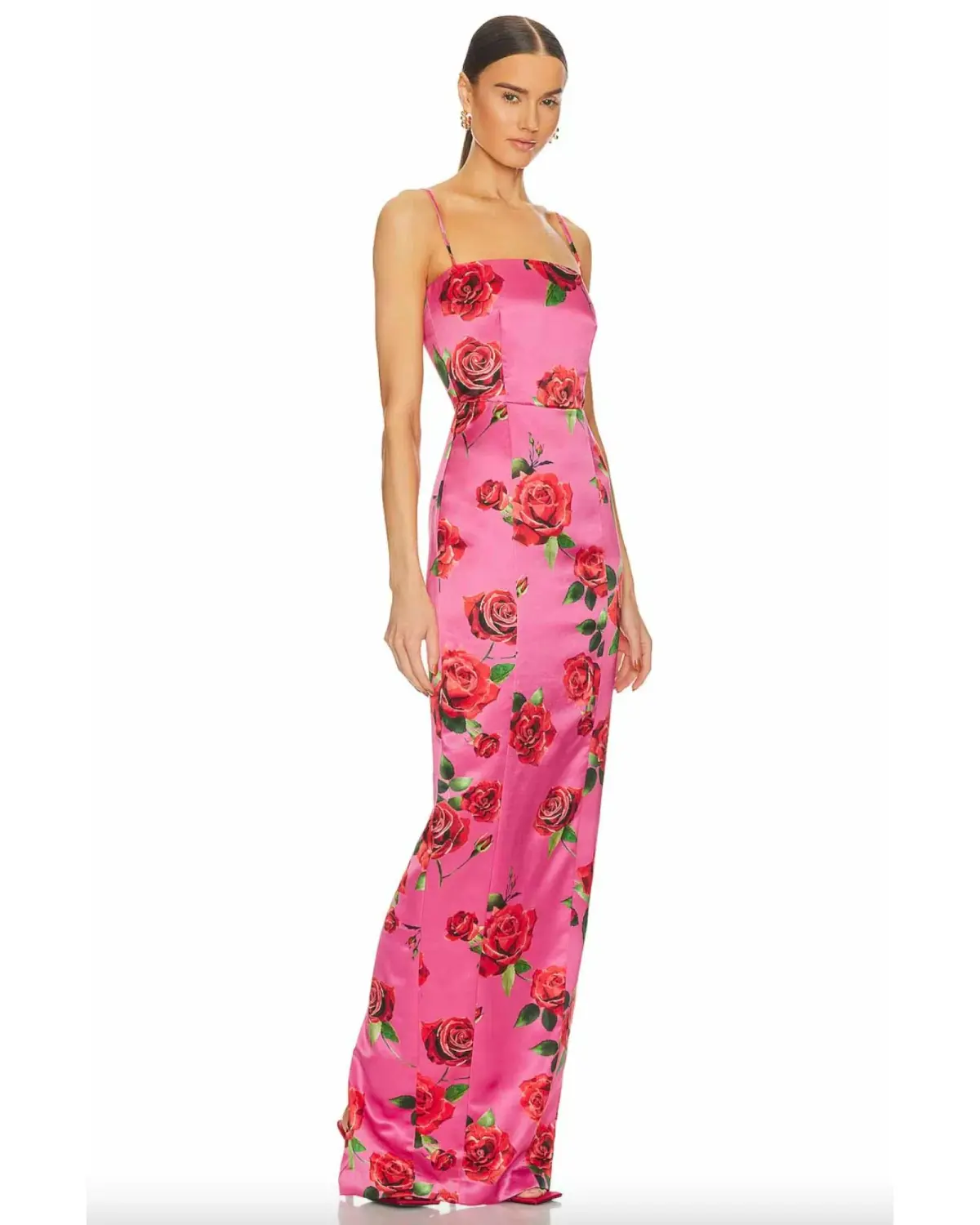 Sau Lee Sofia Dress Pink Floral Size AU 12 - Image 2