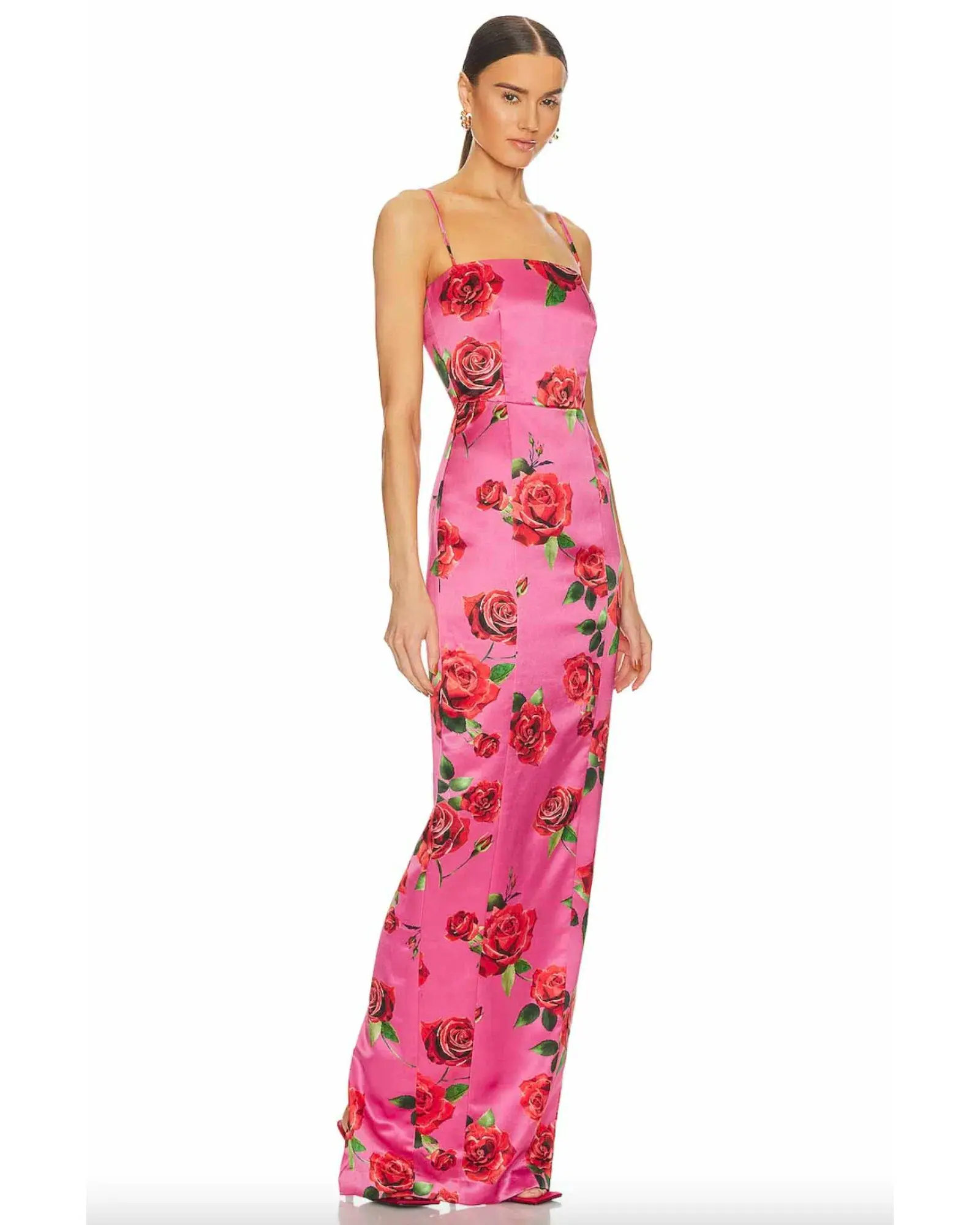 Sau Lee Sofia Dress Pink Floral Size AU 12 - Image 2