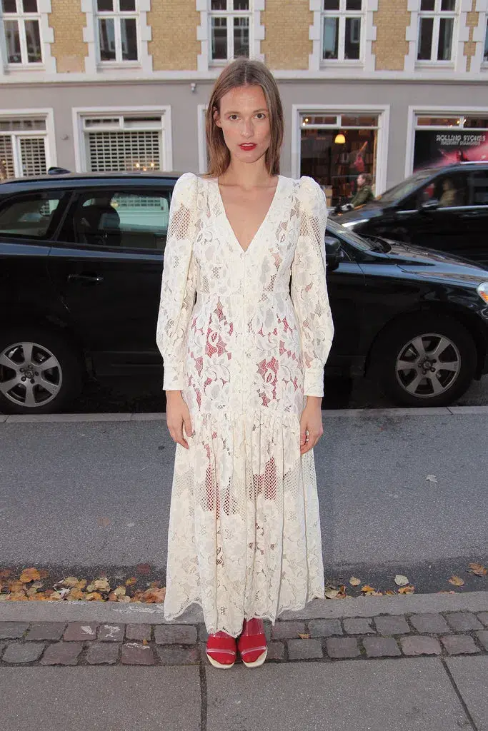 Mr. Larkin The Penny Dress Ivory Size 10 for rent on The Volte - main image