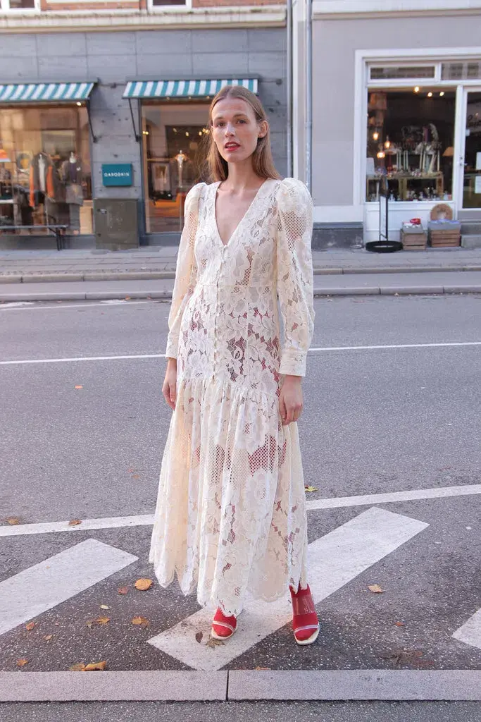 Mr. Larkin The Penny Dress Ivory Size 10 - Image 1