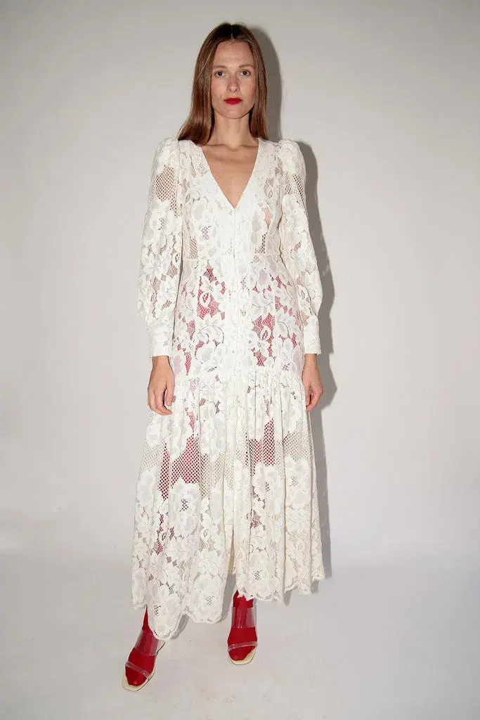 Mr. Larkin The Penny Dress Ivory Size 10 - Image 2