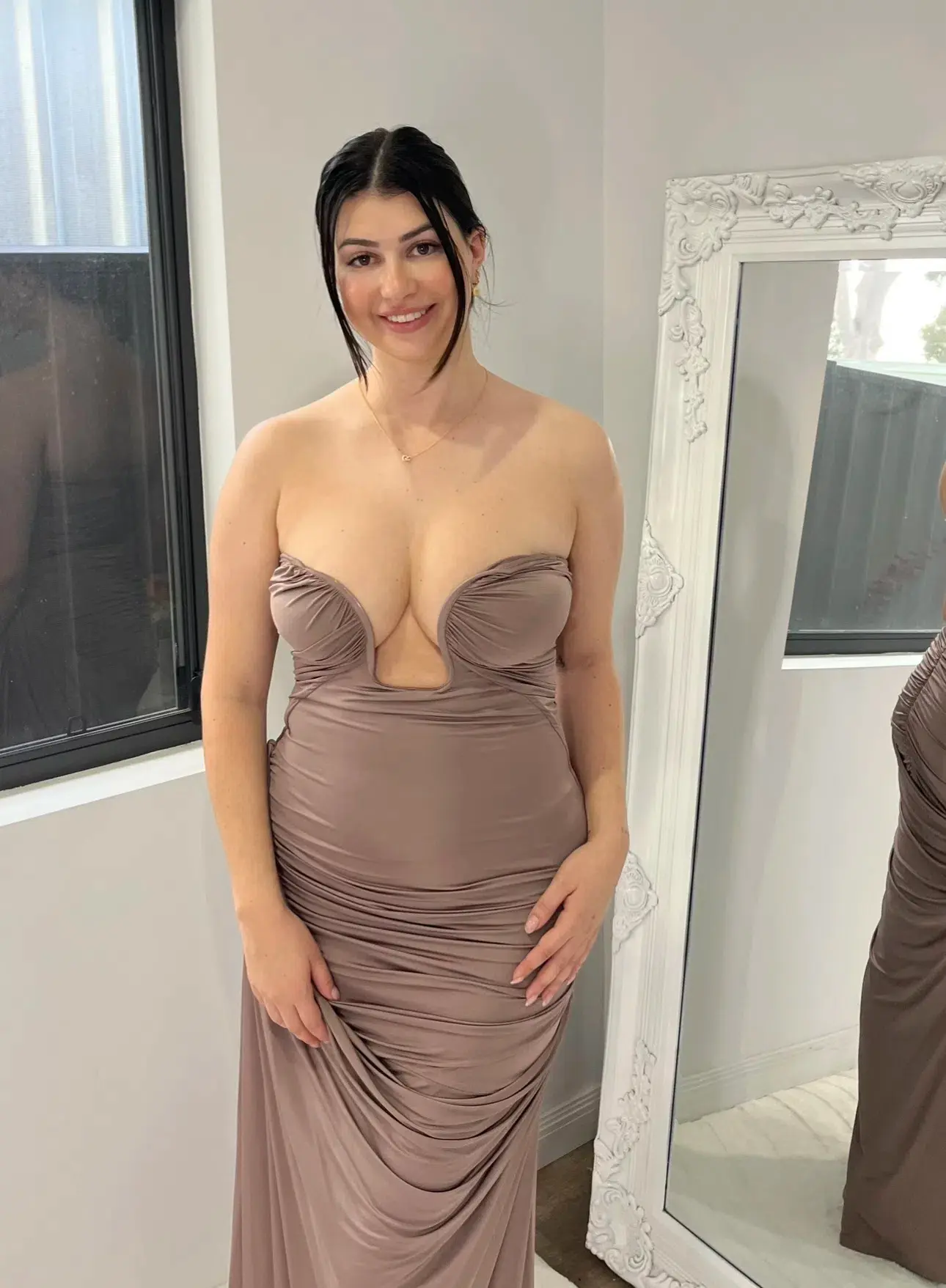 Paris Georgia Val Dress Concrete Size 10 - Image 2