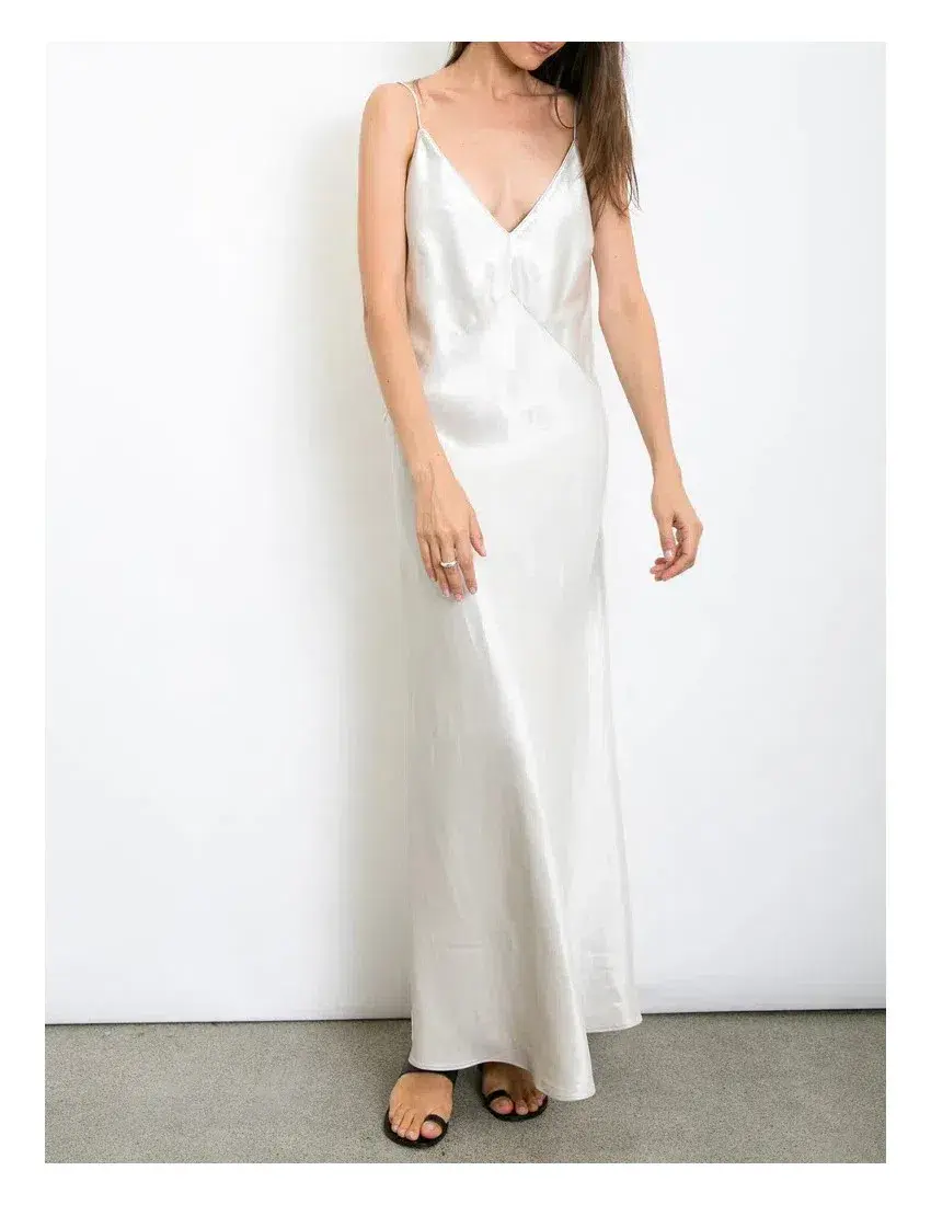 Christopher Esber Dune Structured Cami Dress Silver Size 6 for rent on The Volte - main image