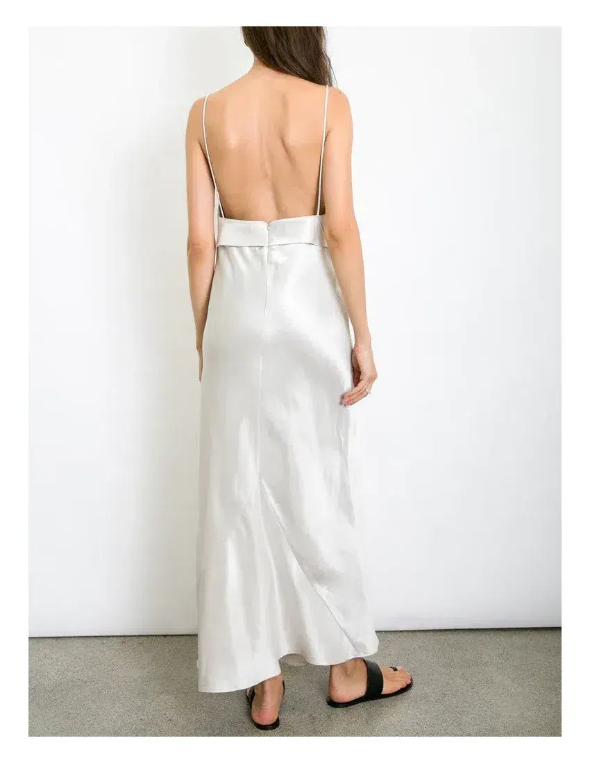 Christopher Esber Dune Structured Cami Dress Silver Size 6 - Image 3