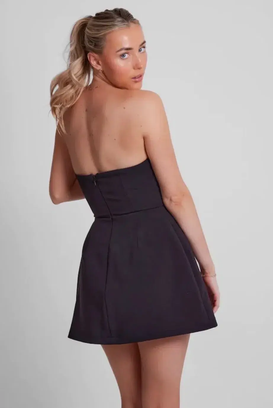 Odd Muse The Ultimate Muse Strapless Dress Black Size S/ AU 8 - Image 4