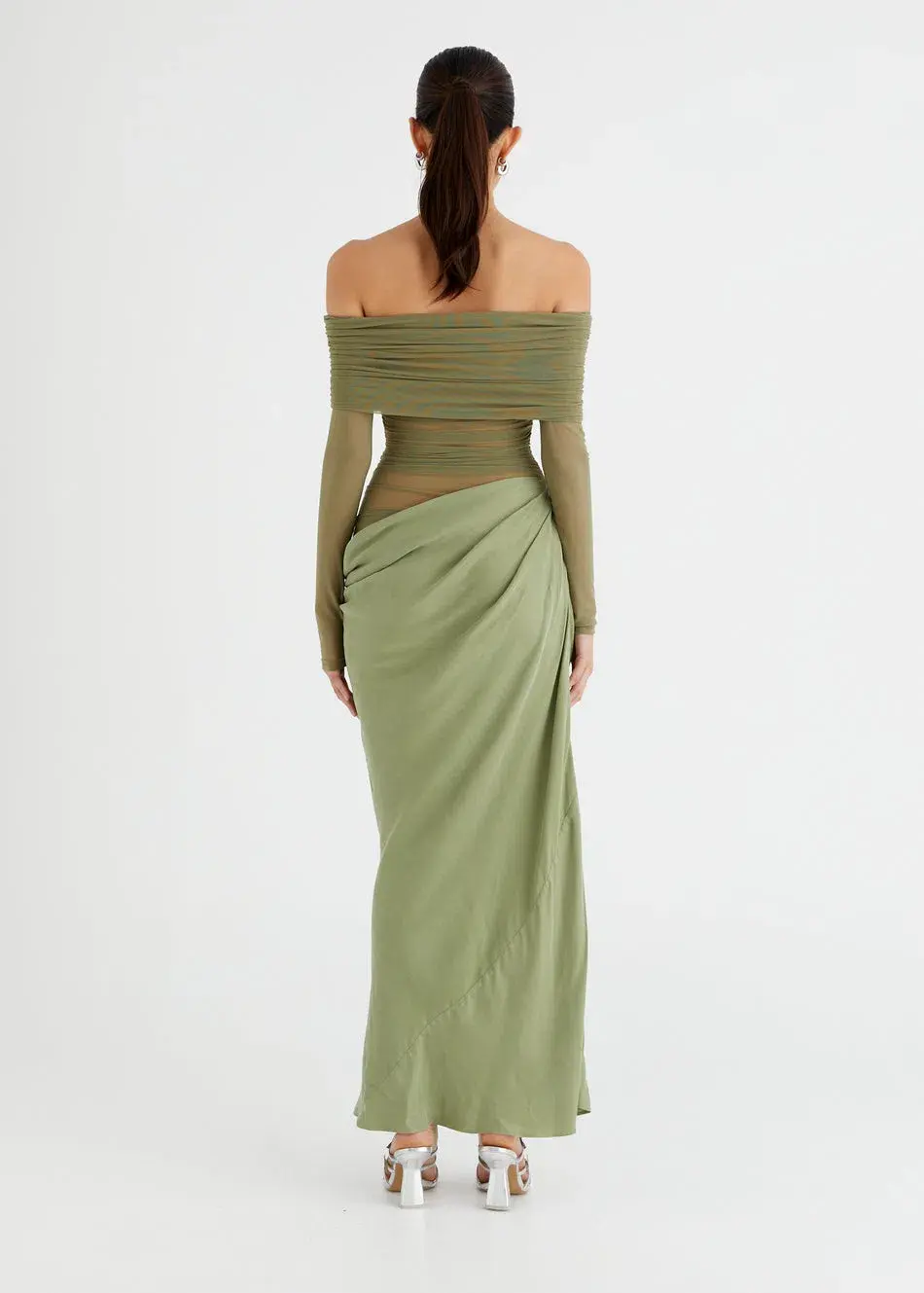 Benni Yasmin Maxi Dress Green Size 8 - Image 2