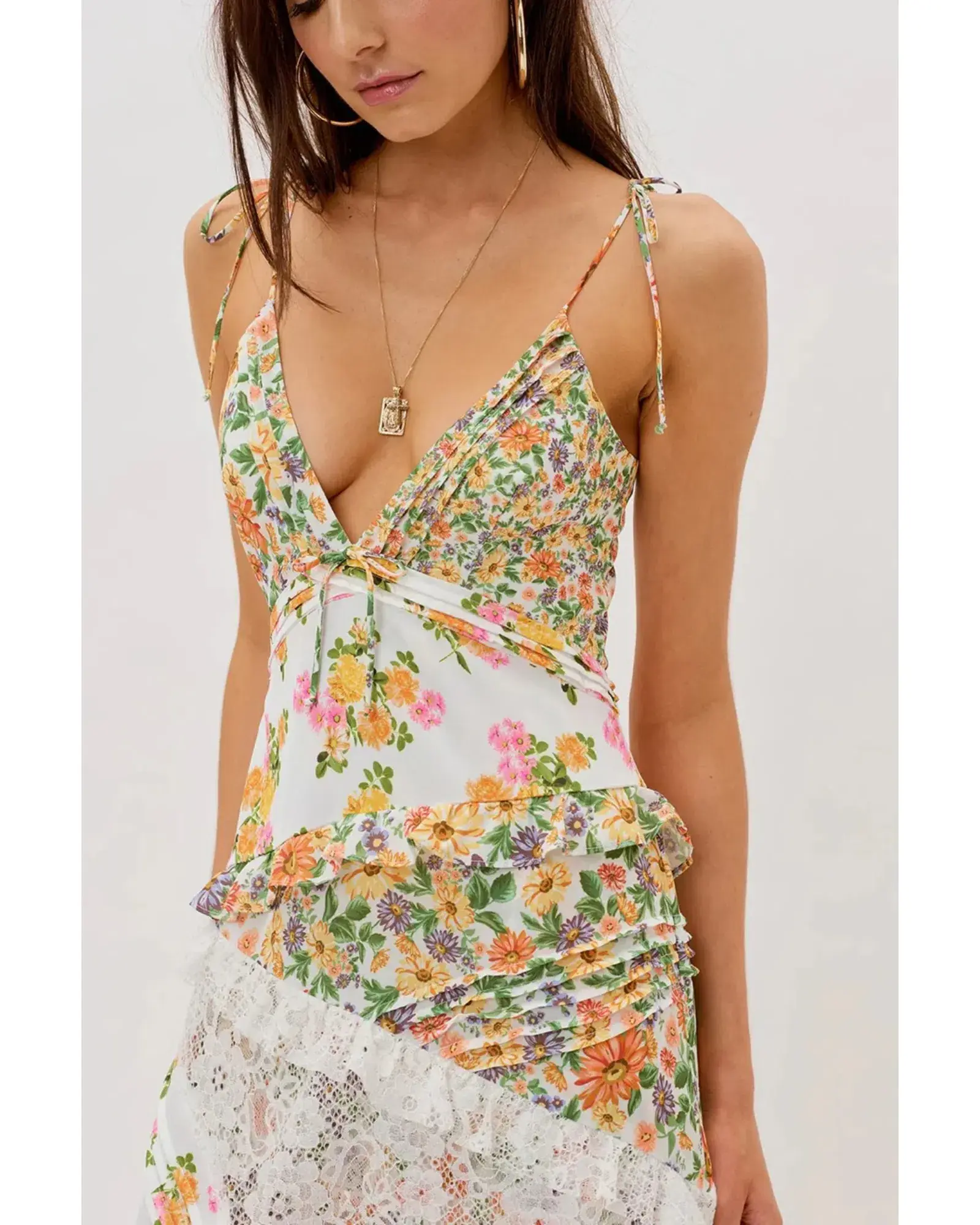 For Love and Lemons Rosalyn Dress Floral Size S / AU 8  - Image 2