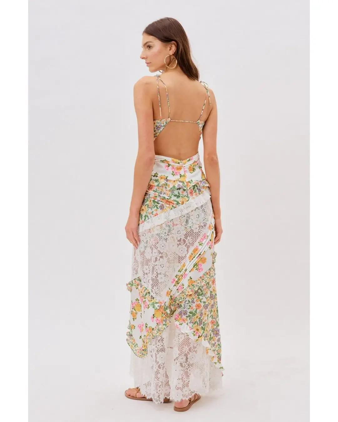 For Love and Lemons Rosalyn Dress Floral Size S / AU 8  for rent on The Volte - main image