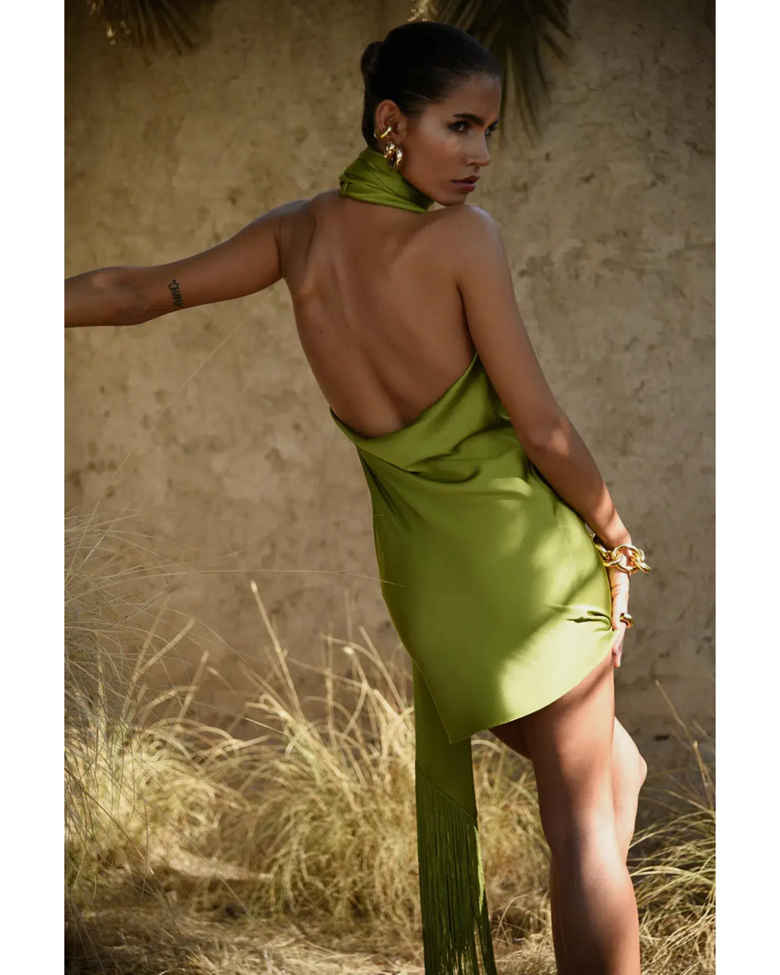 Rat & Boa Serafia Dress Green Size AU 10 - Image 2