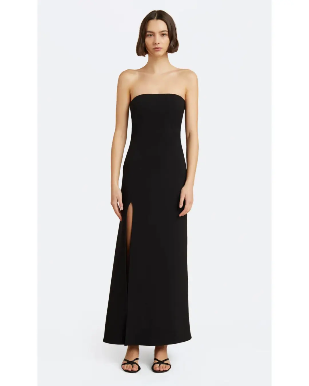 Bec & Bridge Ryan Strapless Dress Black Size AU 8 for rent on The Volte - main image