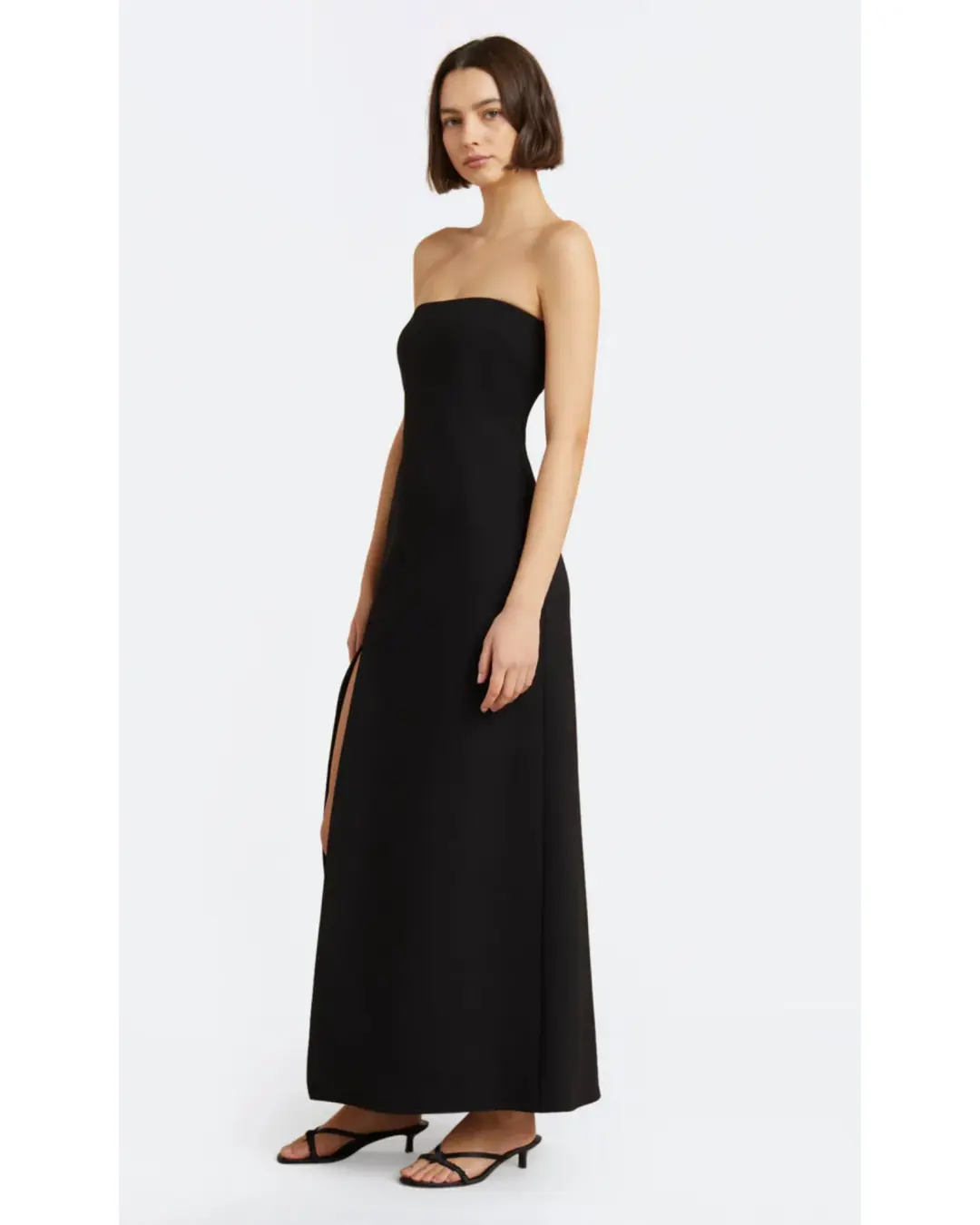 Bec & Bridge Ryan Strapless Dress Black Size AU 8 for rent on The Volte - main image